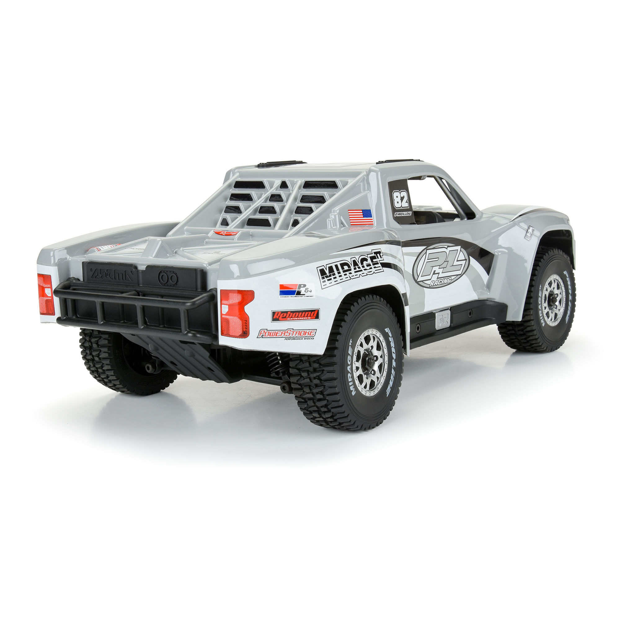 1/16 Pre-Cut 2019 Chevy Trophy Truck Tough-Color Gray Body:-7