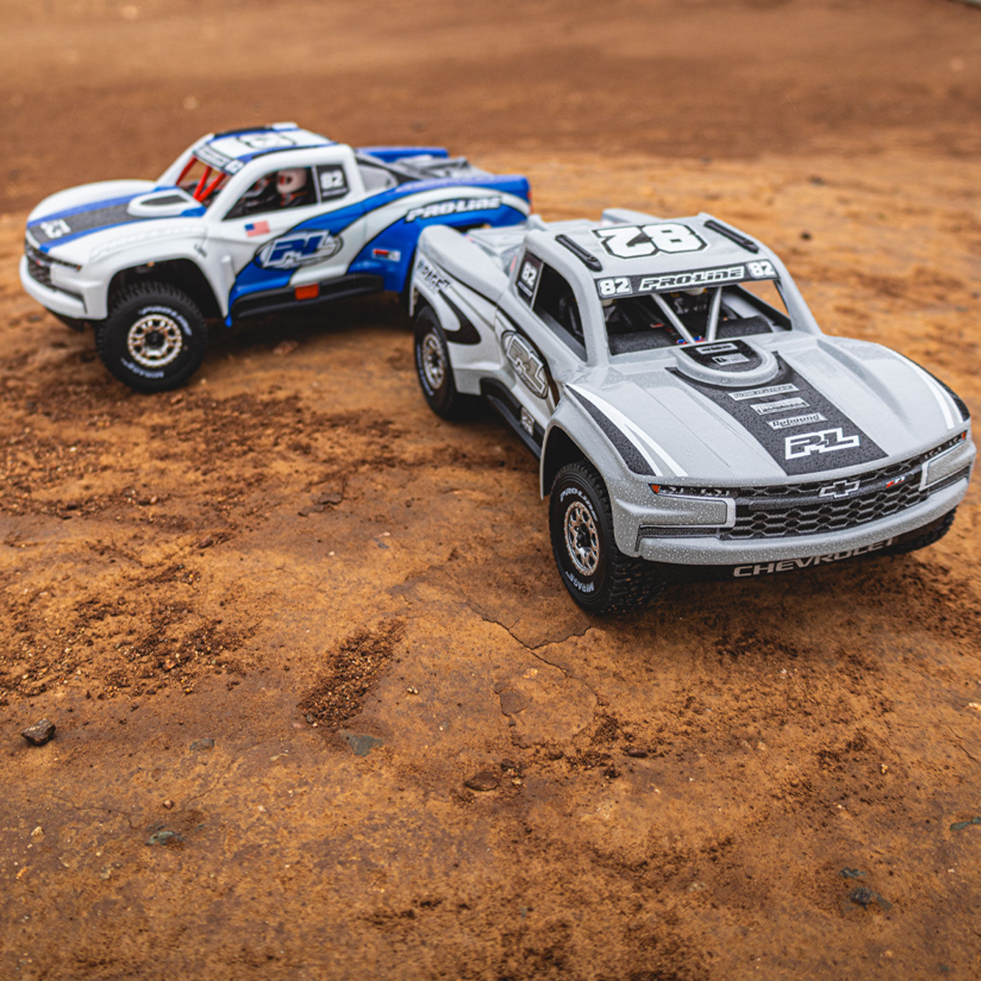 1/16 Pre-Cut 2019 Chevy Trophy Truck Tough-Color Gray Body:-9