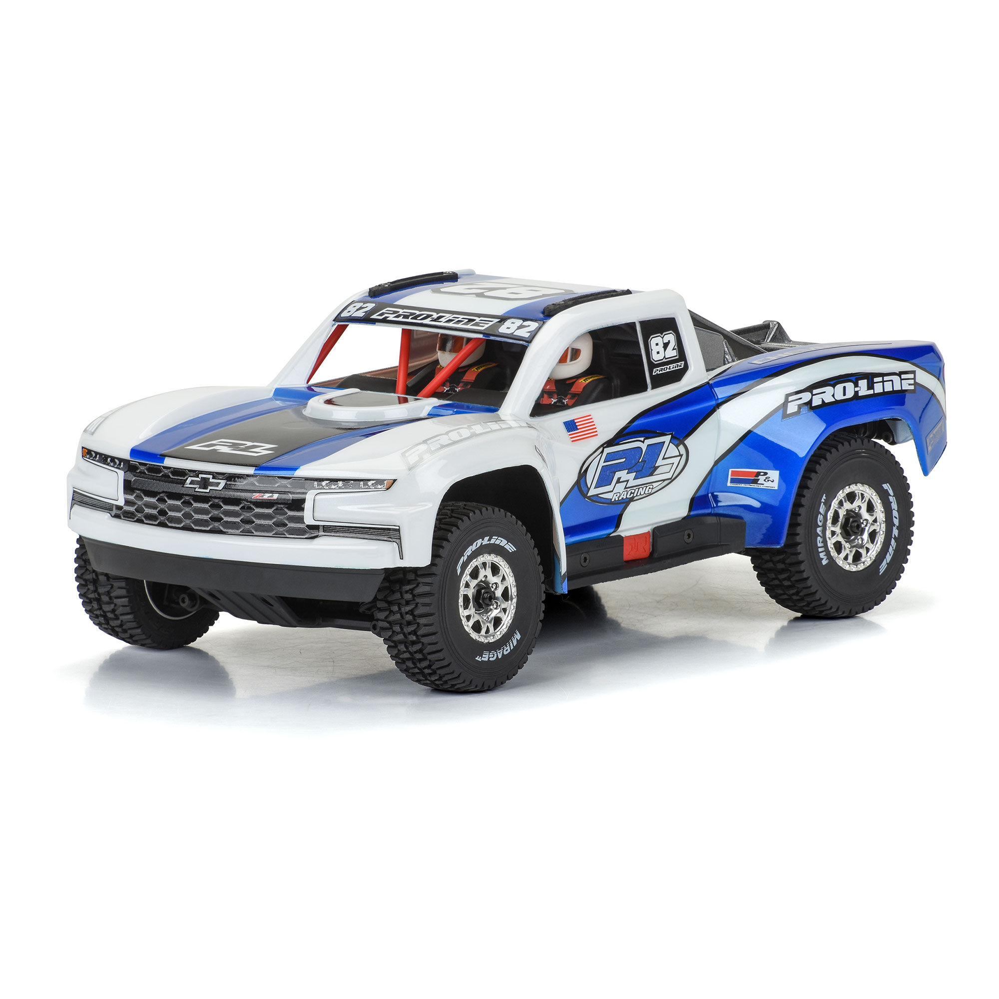 1/16 Pre-Cut 2019 Chevy Silverado Trophy Truck Clear Body: G-3