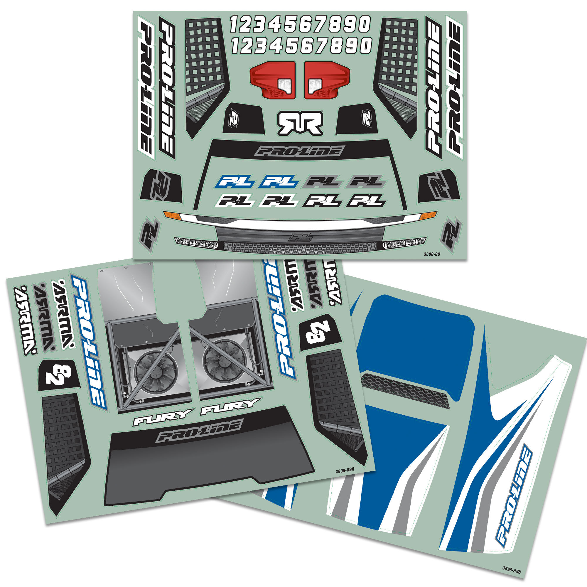 1/10 Pre-Cut Sector Clear Body: Fury-2