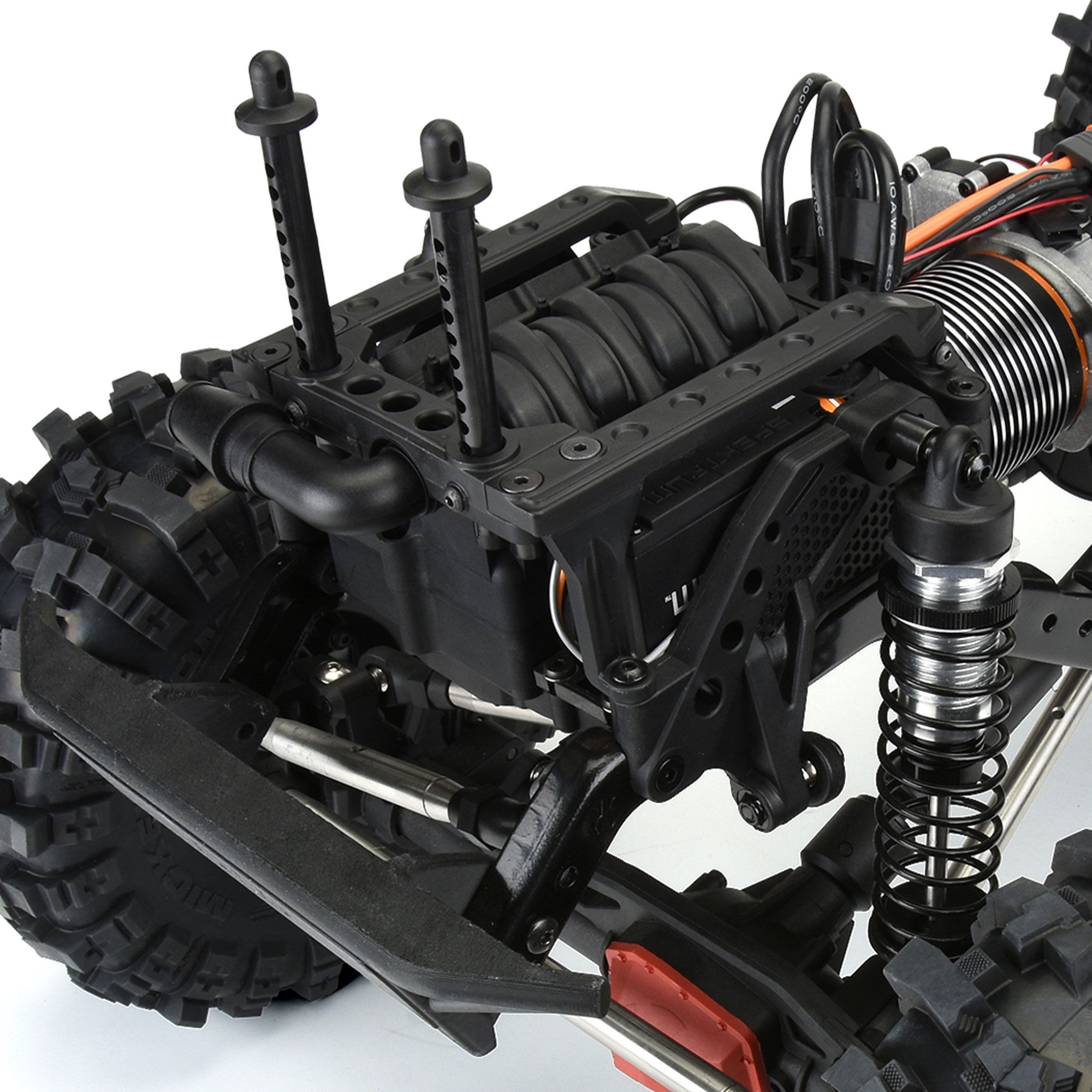 1/6 Extended Front and Rear Body Mounts: SCX6-6