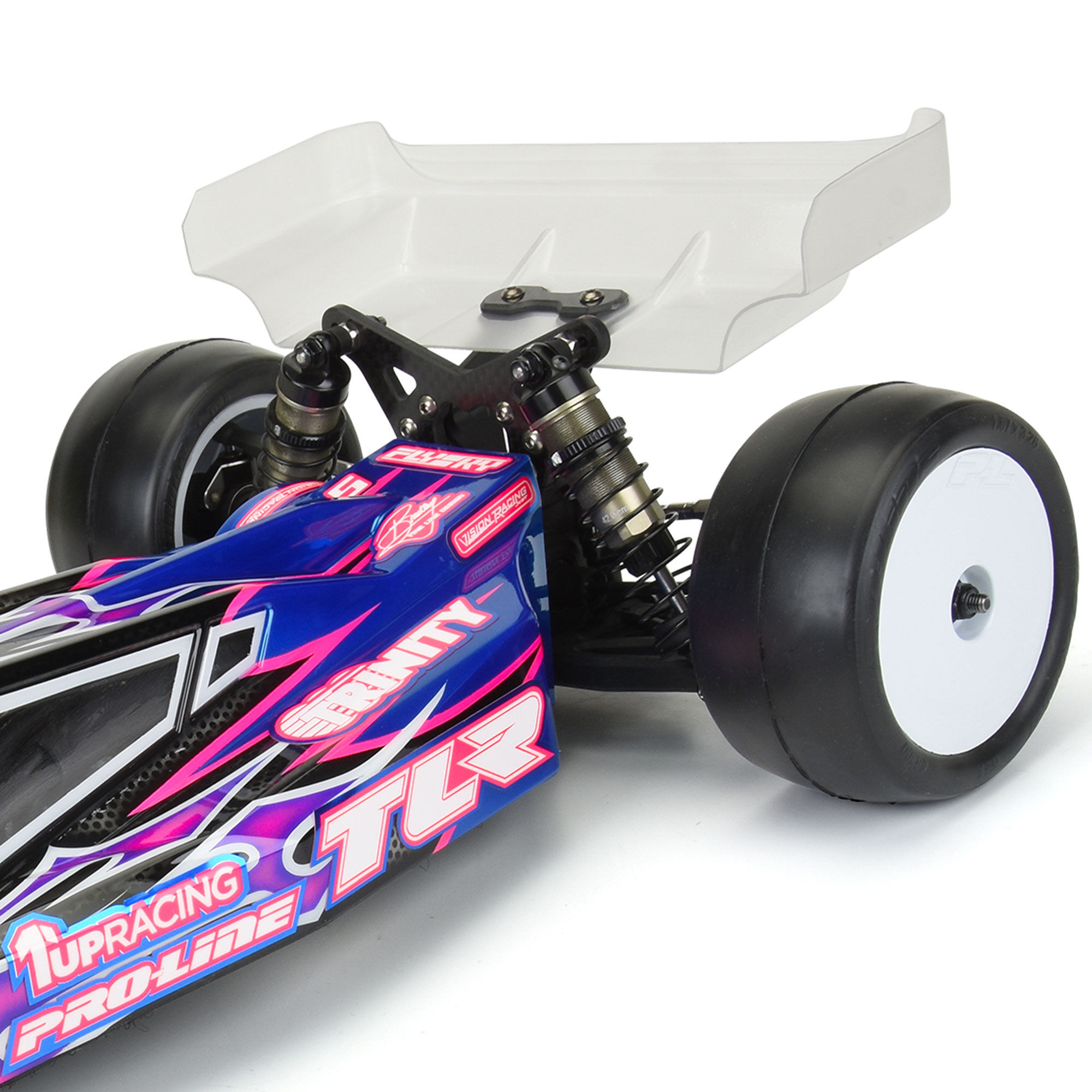 Pre-Cut Air Force 7" Clear Rear Wing (2) for 1:10 Buggy-4