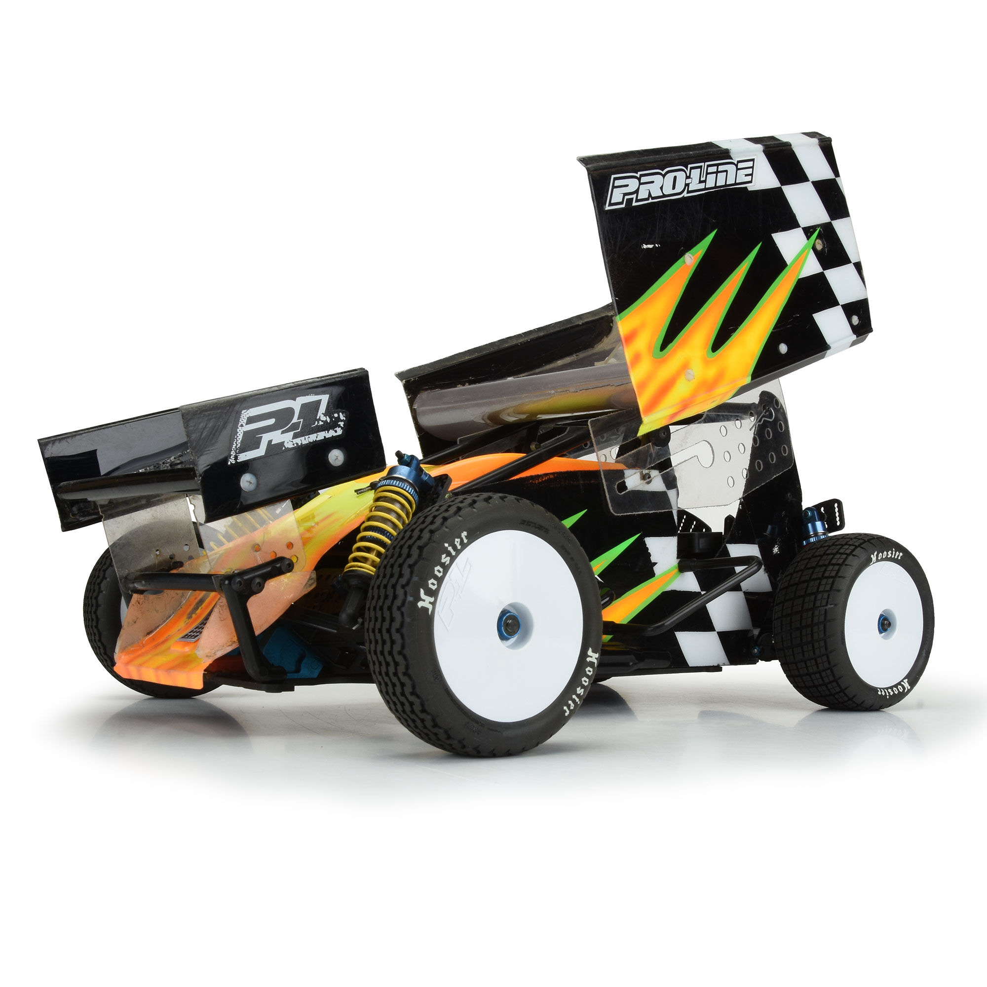 1/10 Hoosier Angle Block M4 Rear 2.2" Dirt Oval Tires (2)-6