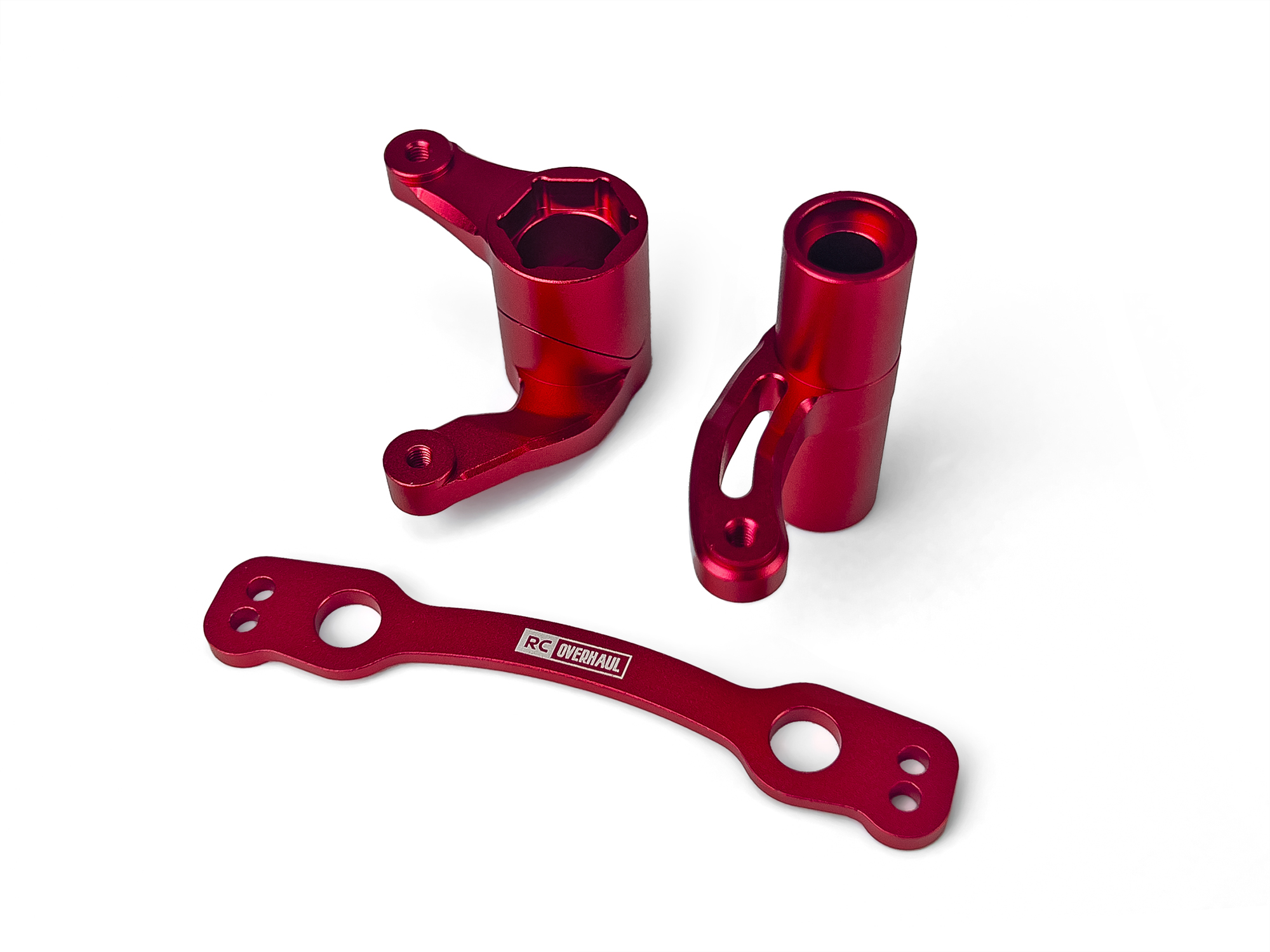 Steering Crank Set Red Alum 6S