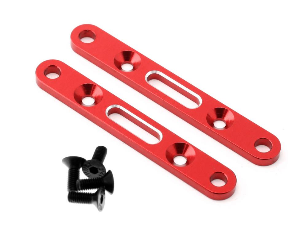 Front & Rear Sus Arm Mount, Red Aluminum, 4S