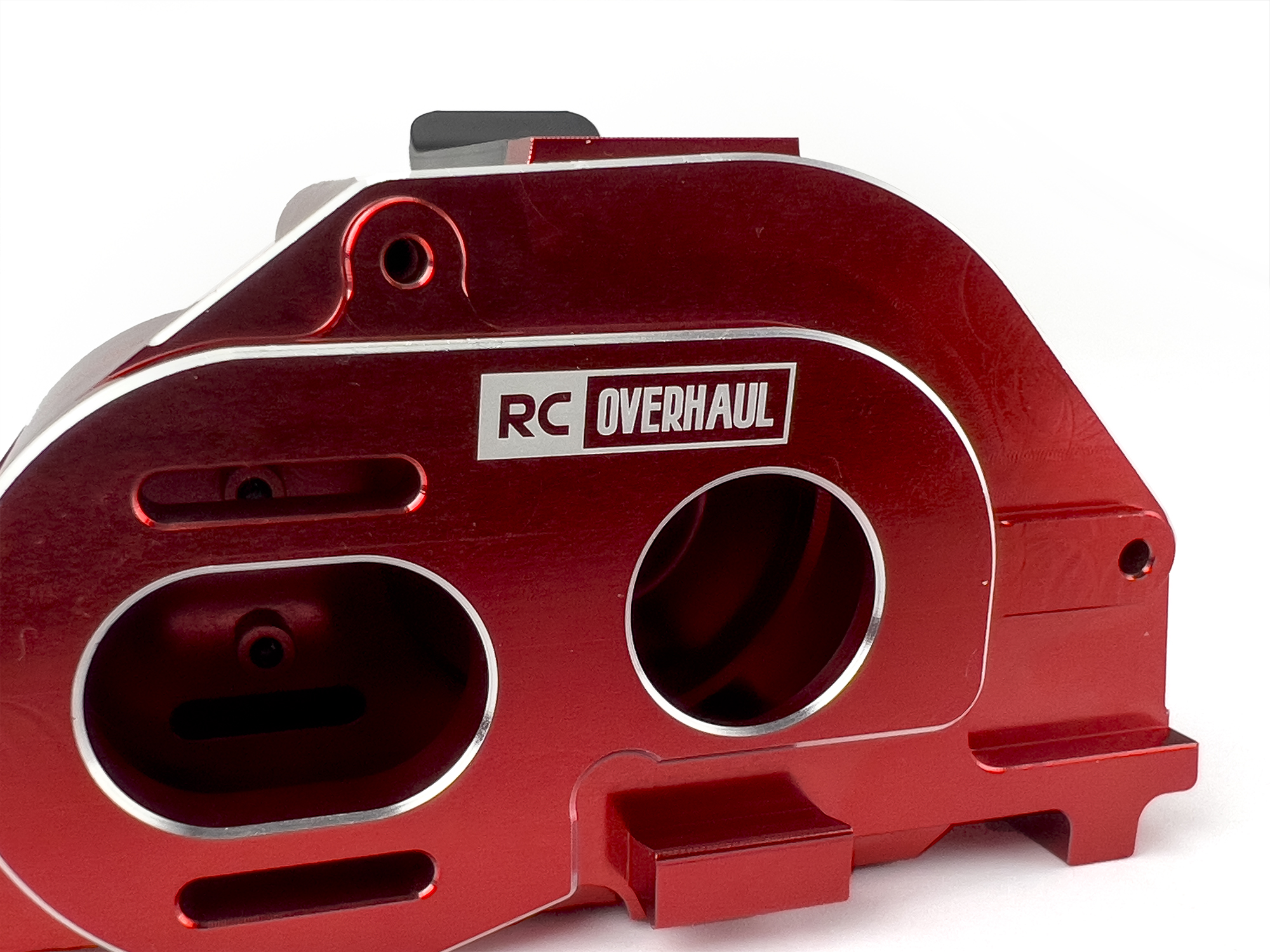 Motor Mount & Gearbox Case, Red Aluminum, 4S-3