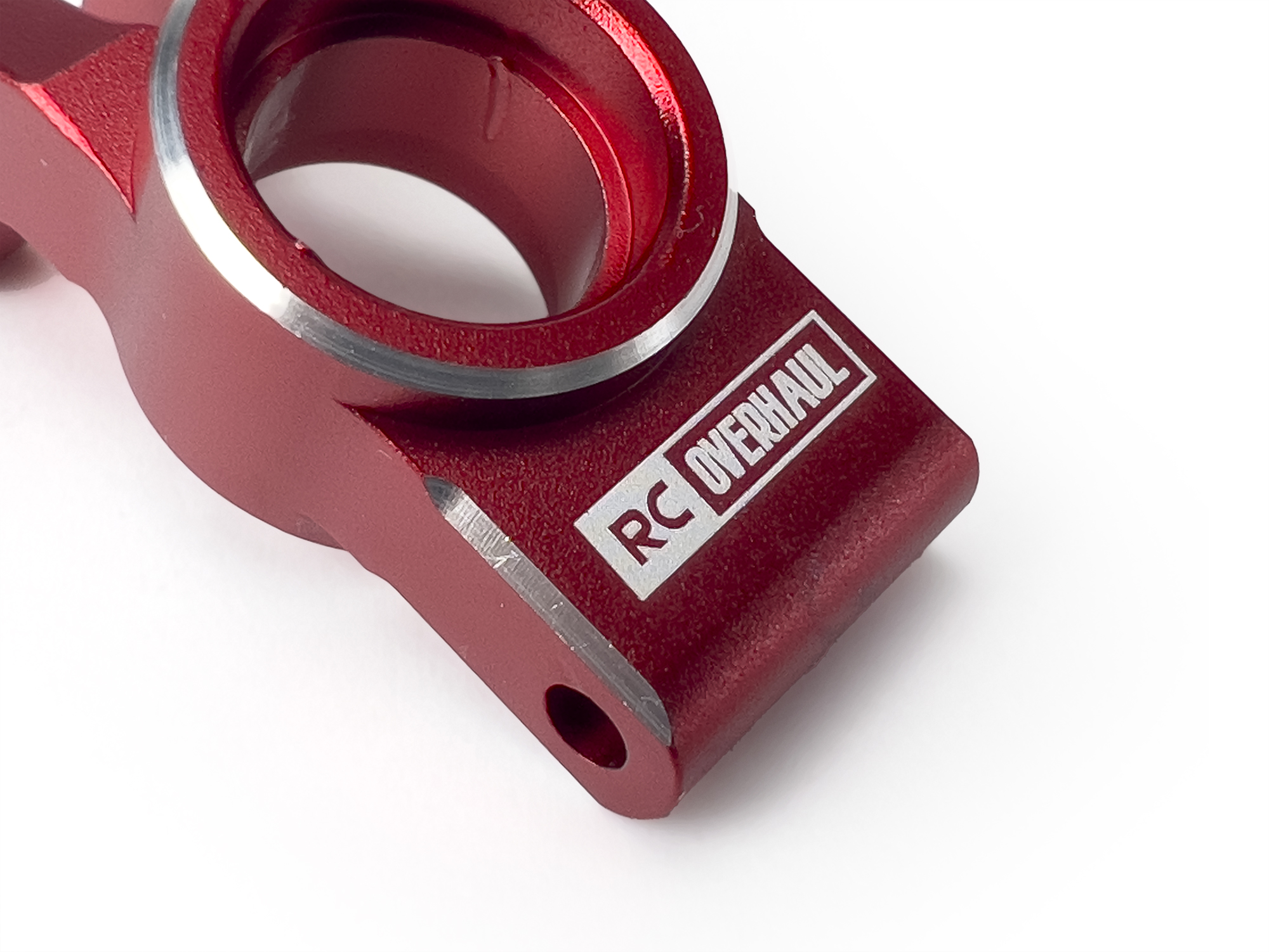 Rear Hubs, Red Aluminum, 1/18 Grom-3