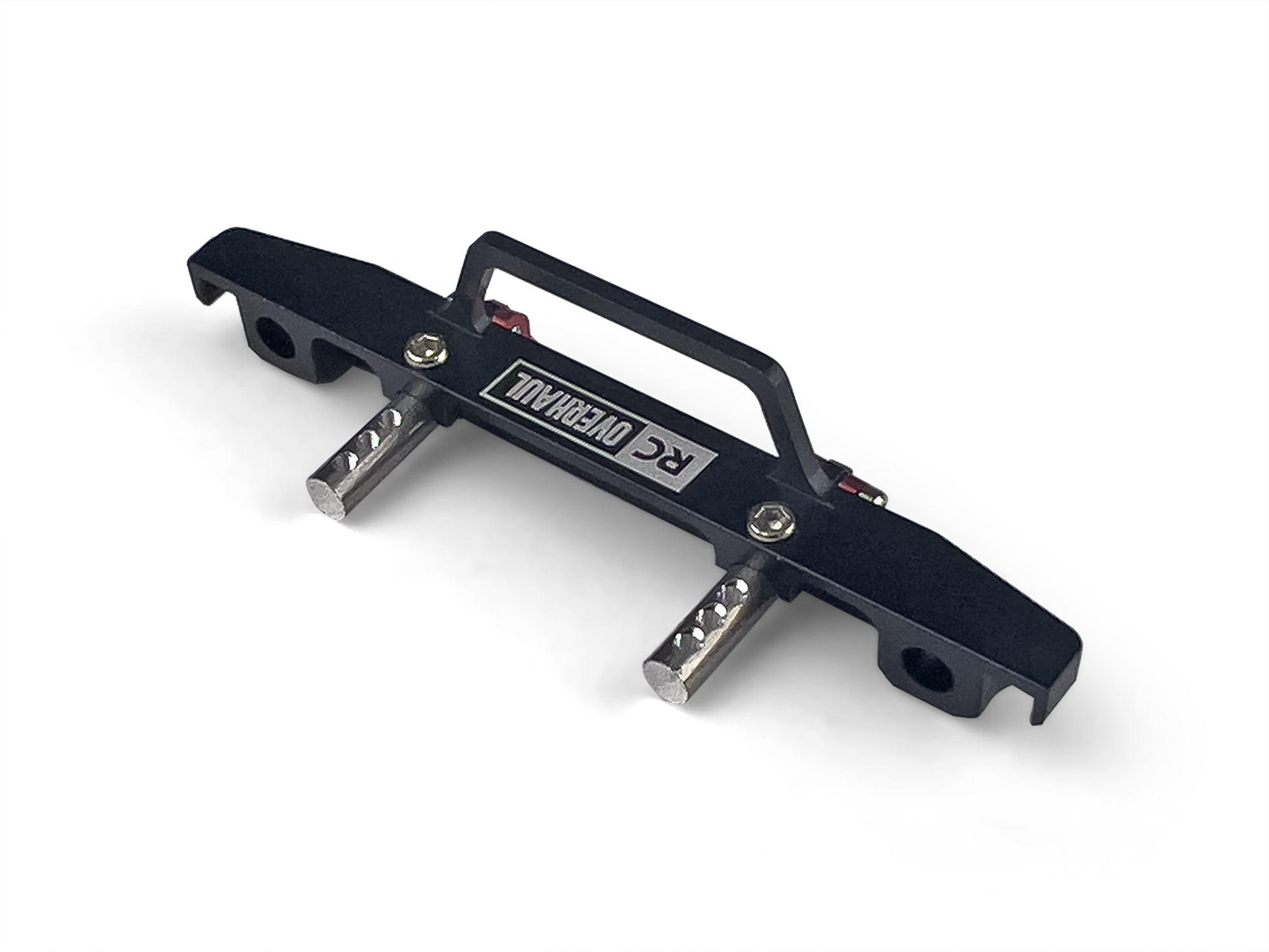 Fr Bumper Set Blk Aluminum SCX24-2