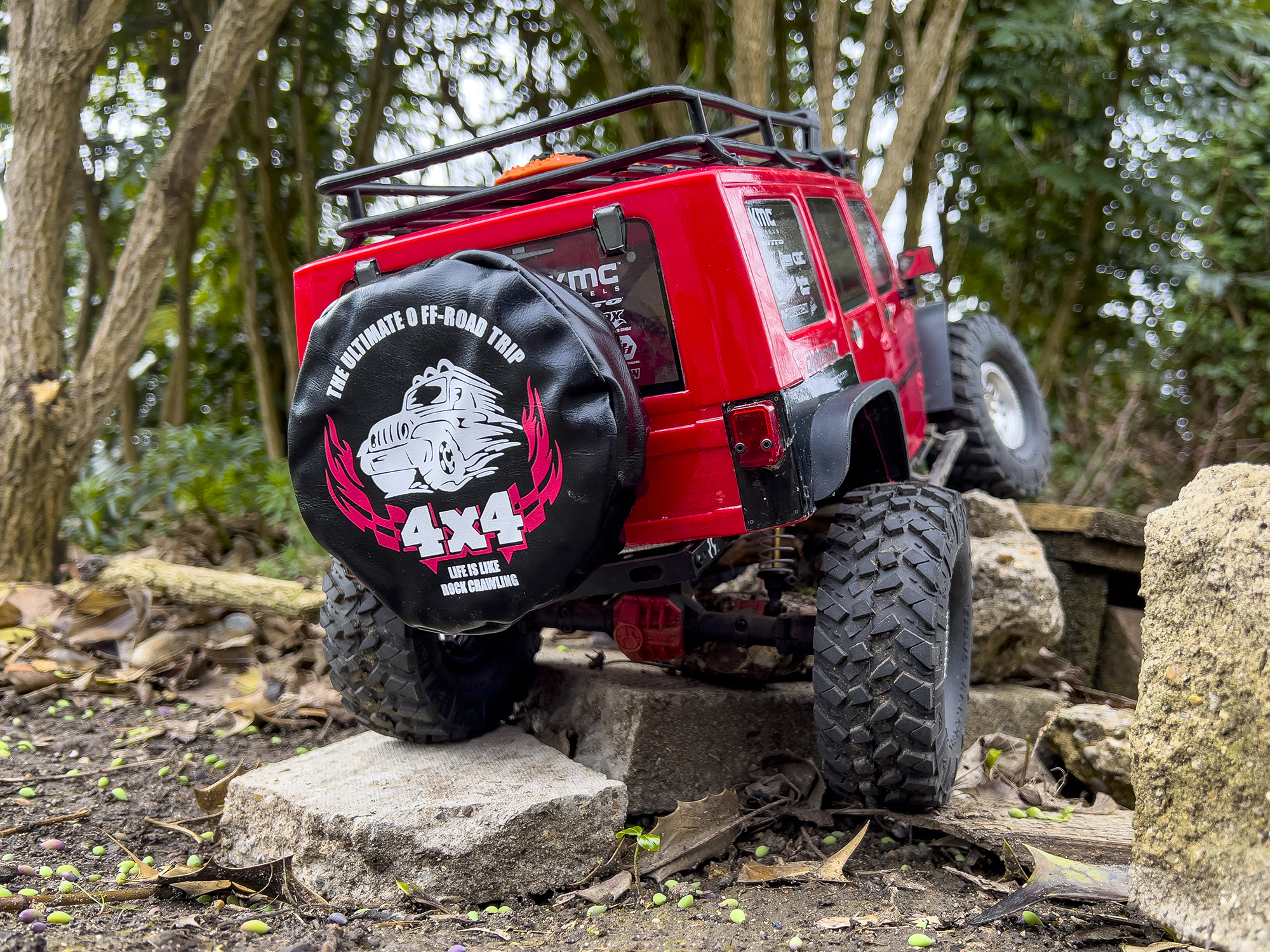 Spare Wheel Cover 1/10th, 4x4-3