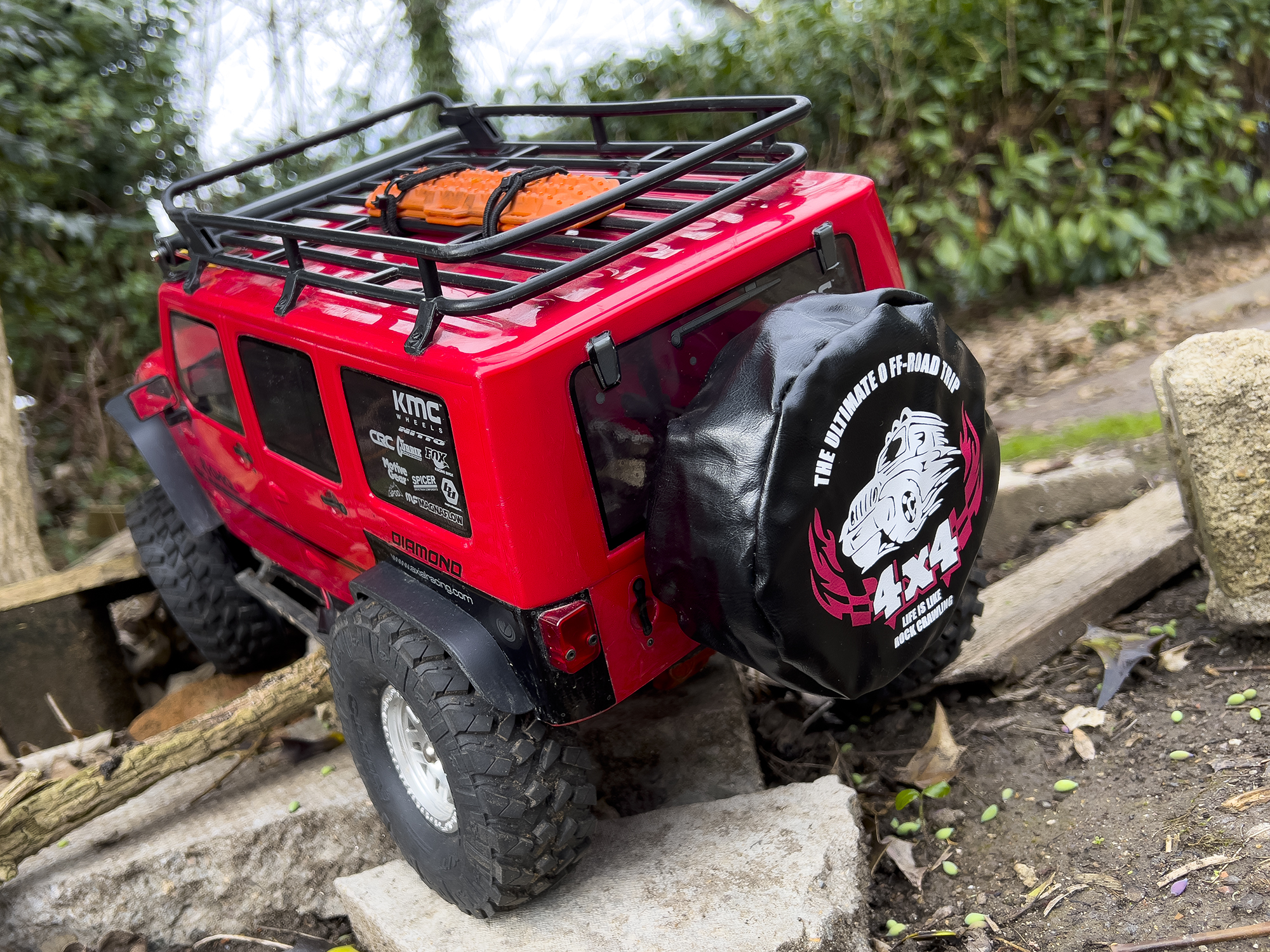 Spare Wheel Cover 1/10th, 4x4-4