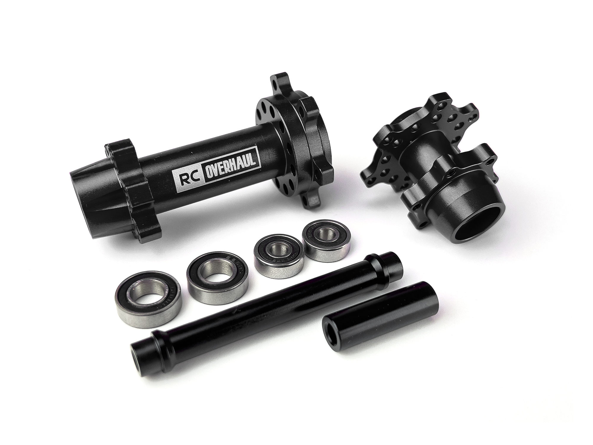 Aluminum Hub Set, Promoto, Black