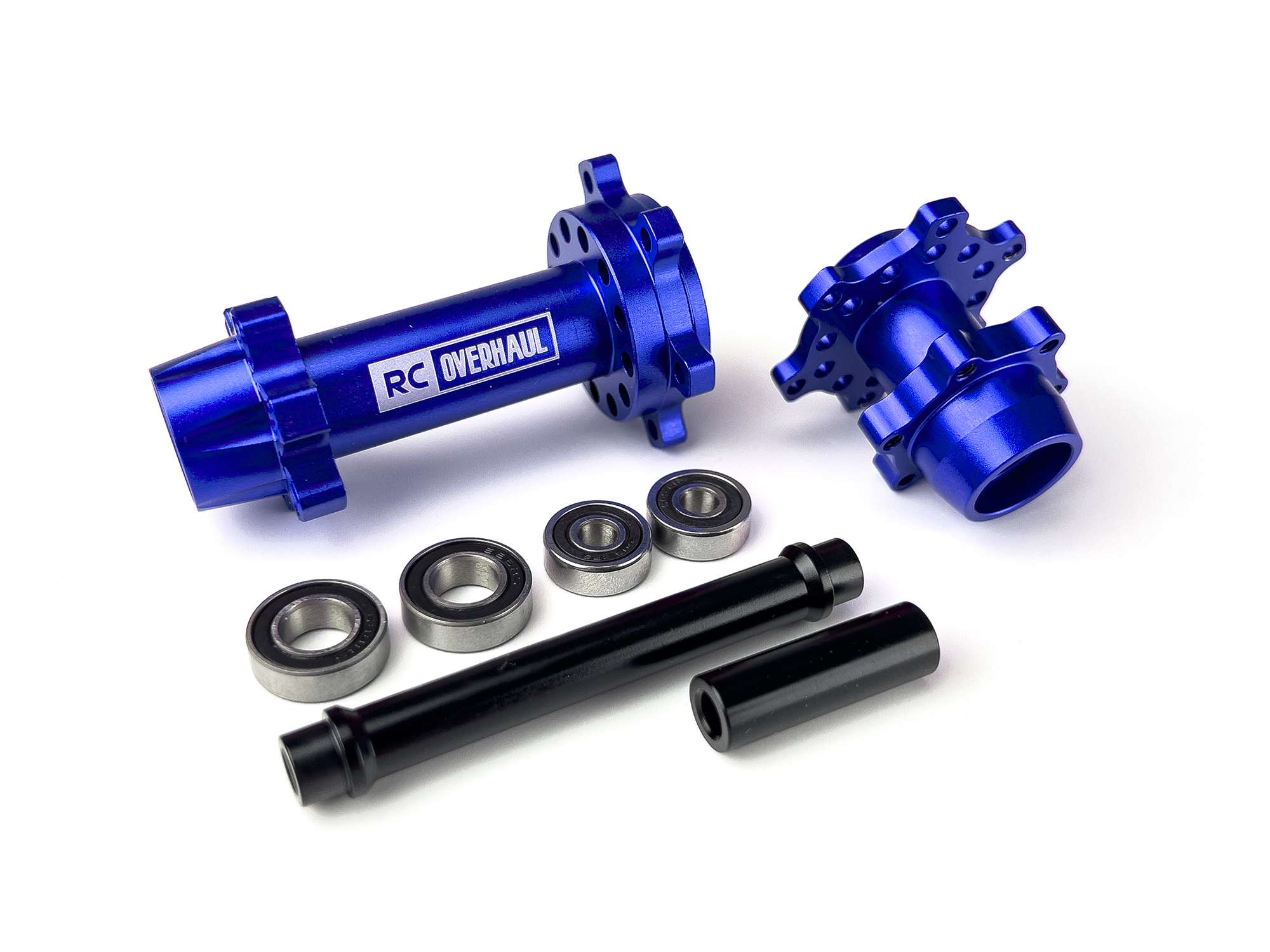Aluminum Hub Set, Promoto, Blue