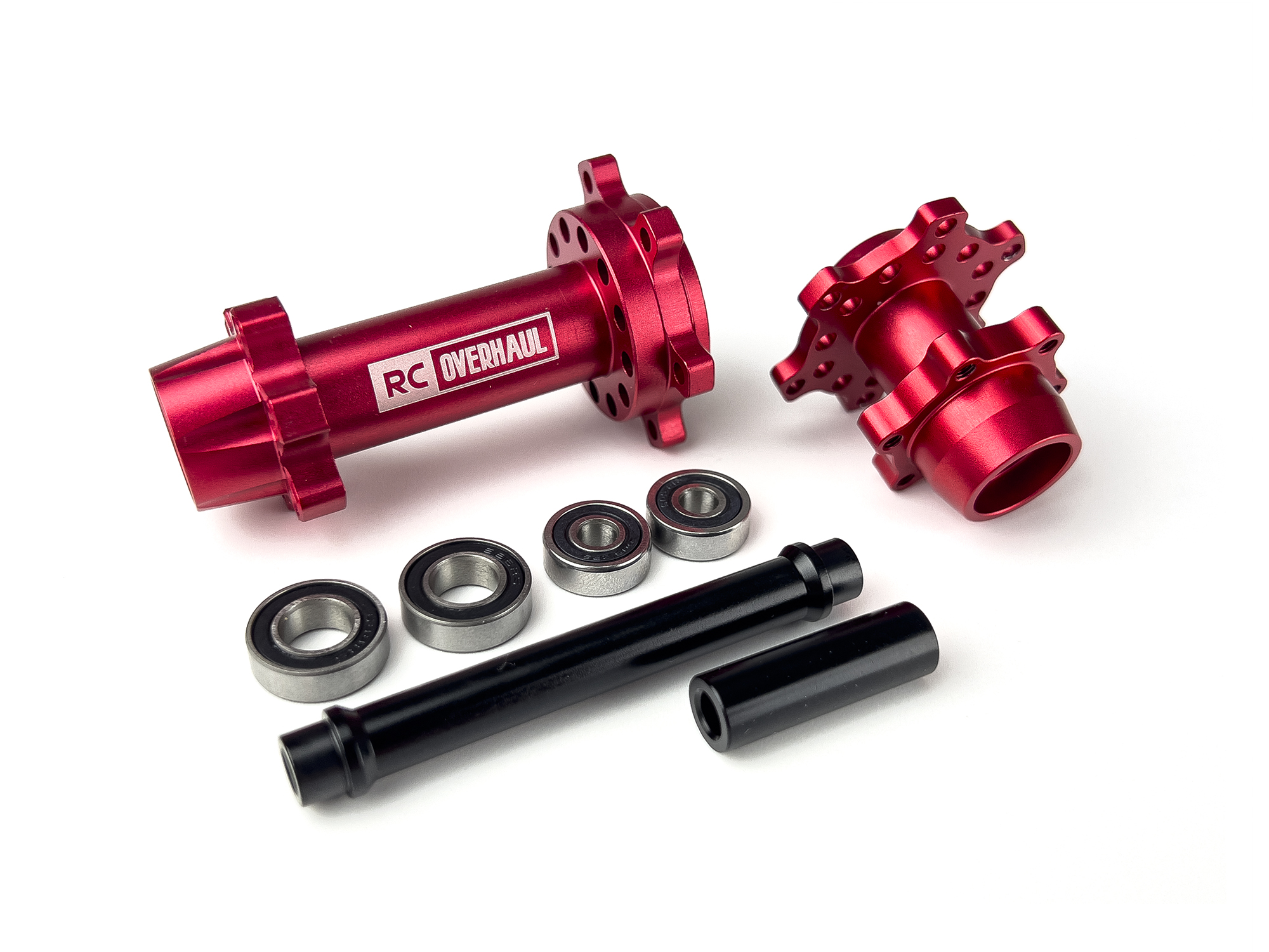 Aluminum Hub Set, Promoto, Red