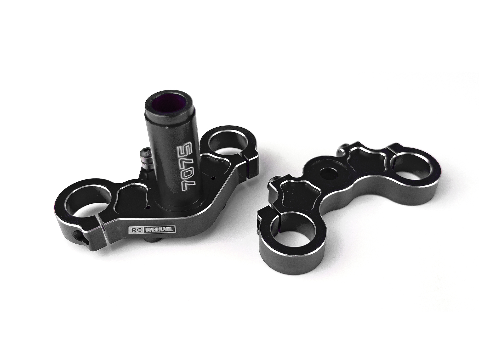 Aluminum Triple Clamp Set, Promoto, Black-3