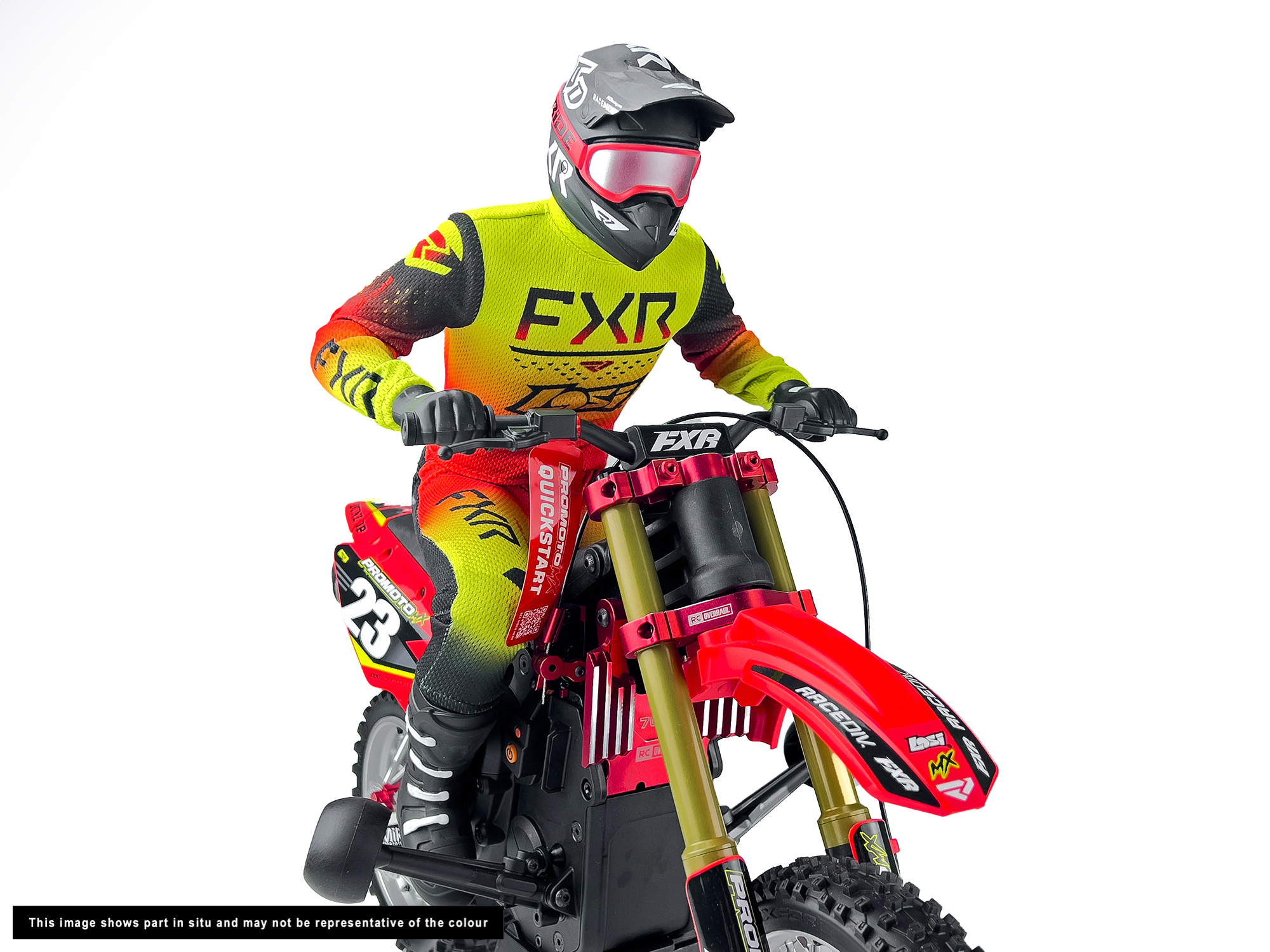 Aluminum Triple Clamp Set, Promoto, Black-6