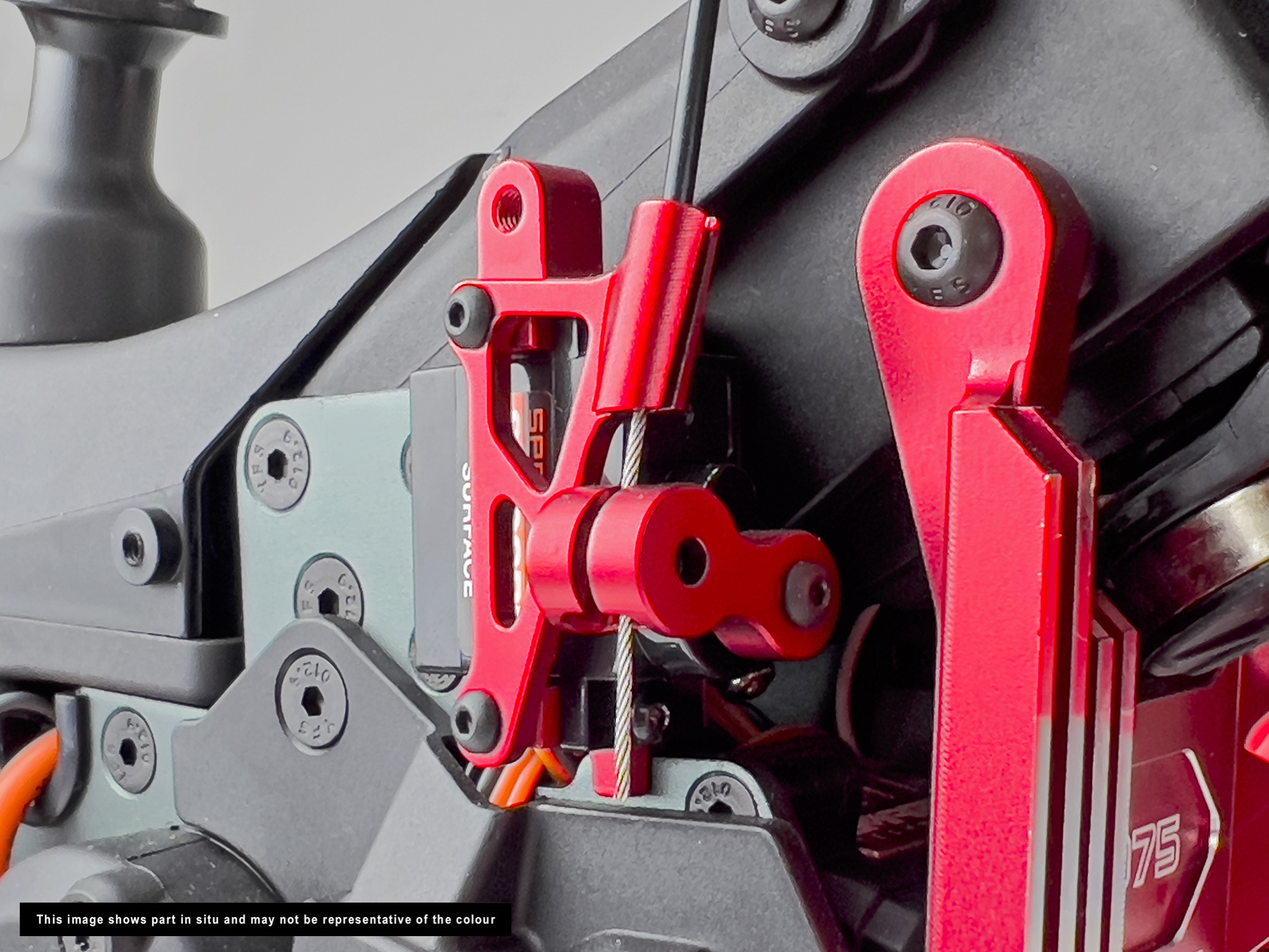 Aluminum Servo Mount Set, Promoto, Red-4