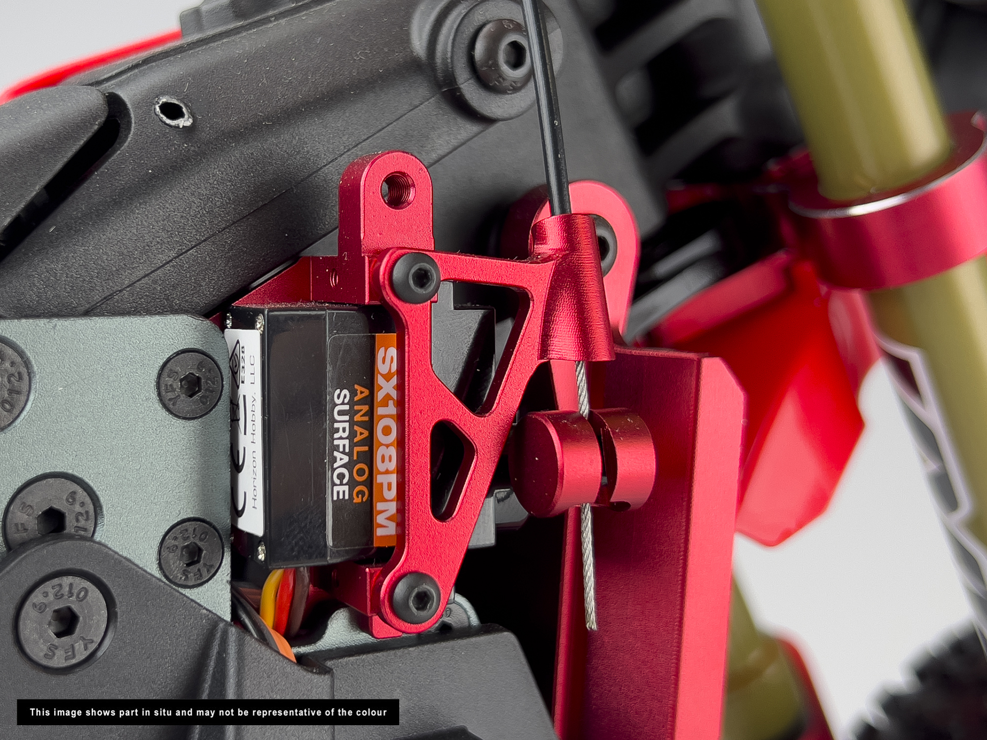 Aluminum Servo Mount Set, Promoto, Red-5