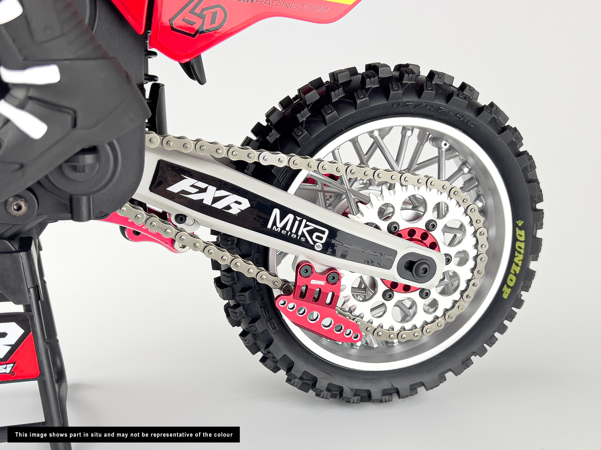 Aluminum Chain Guard, Promoto, Red-6