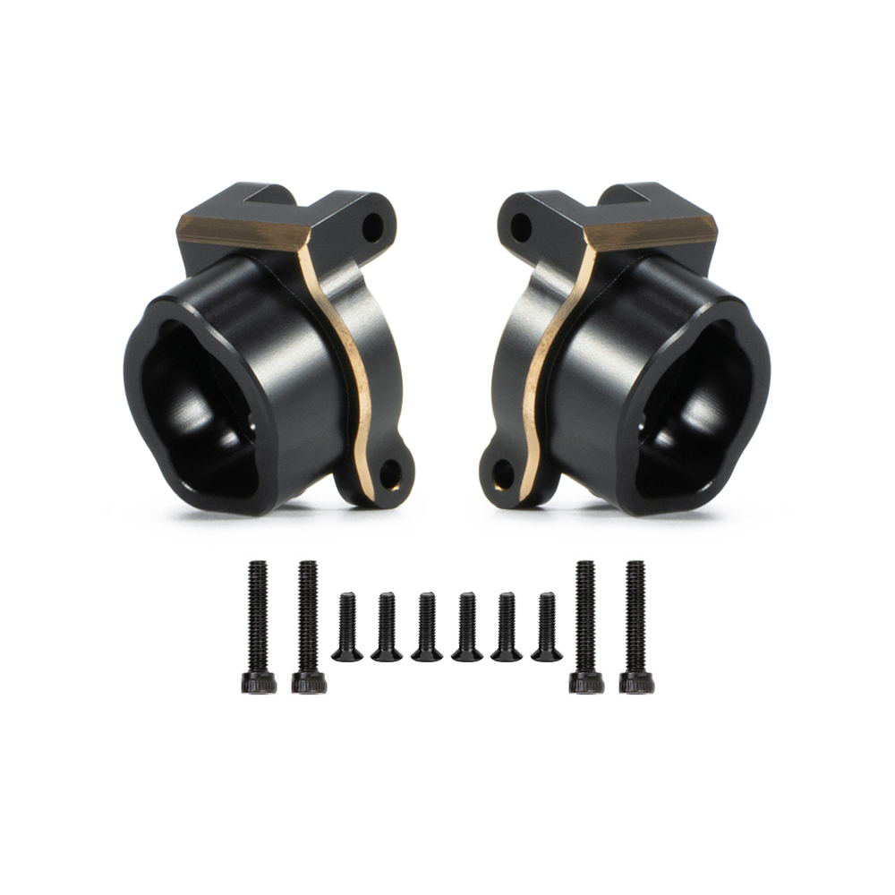 Rear Portal Axle Mount, Blk Brass, TRX4/6