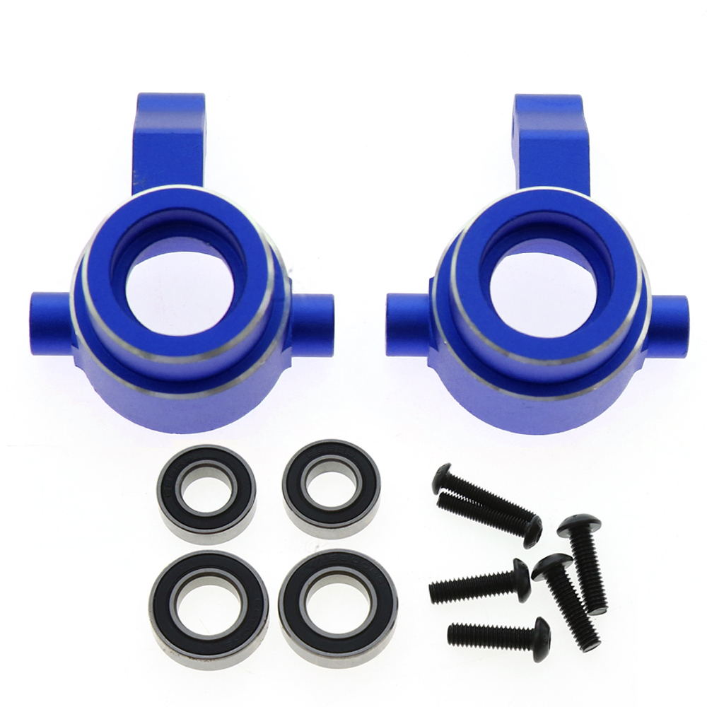 Steering Knuckle, Fr Blue Aluminum w/brgs (Pr) Sledge