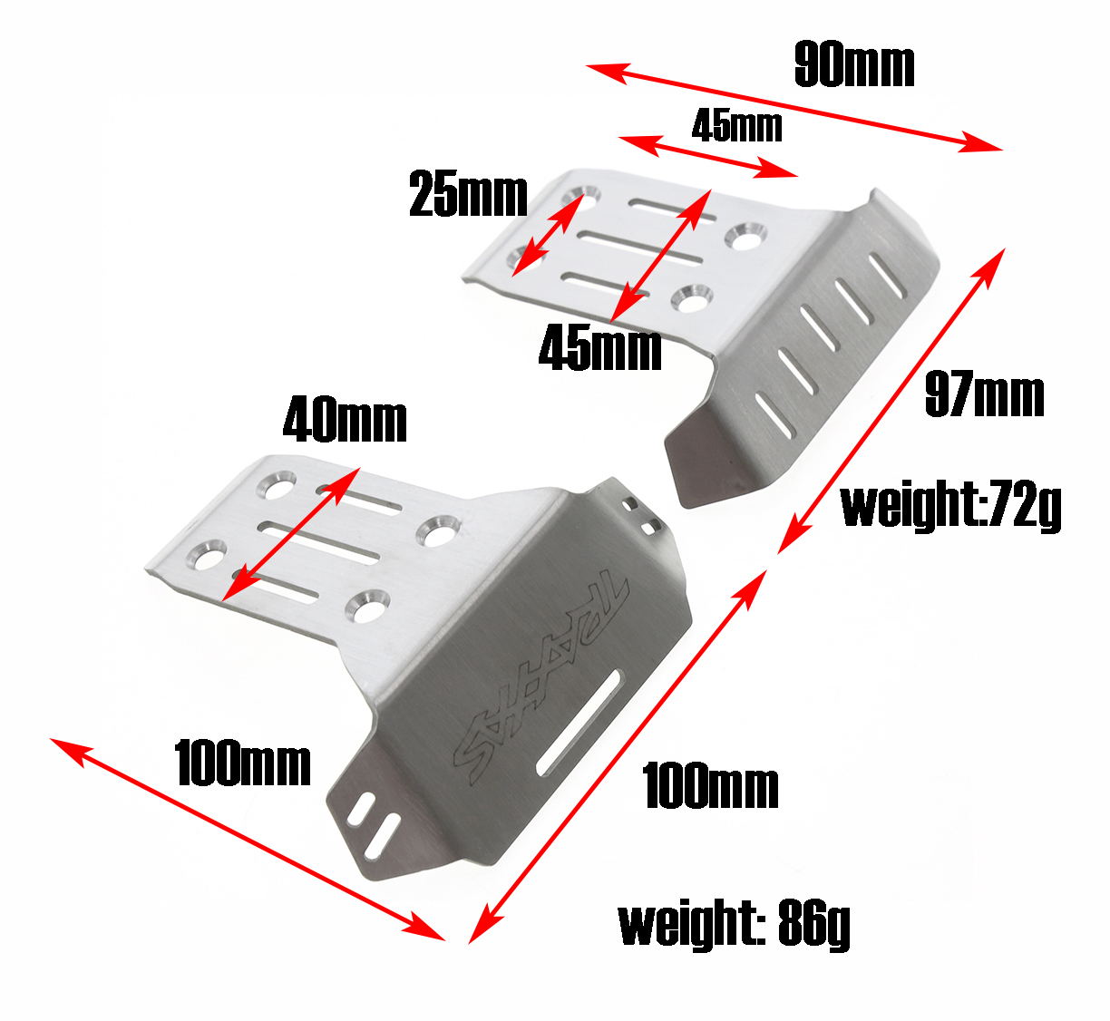 Armour Guard Plates F/R Steel Sledge-2