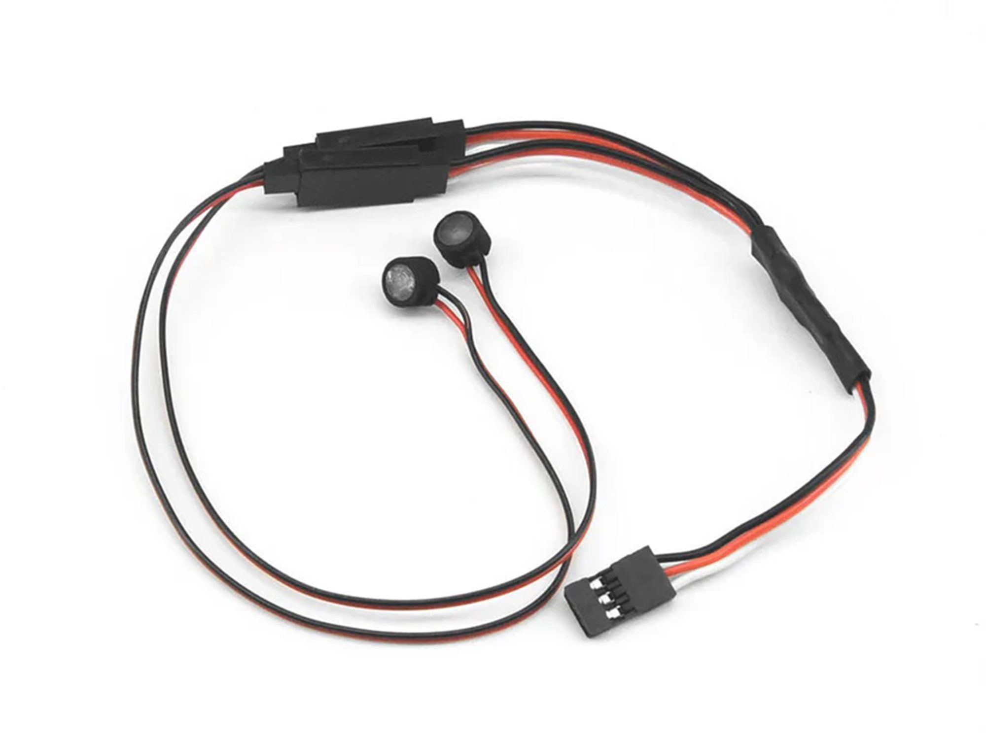 LED Set Round front lamps w / Covers TRX-4M Defender