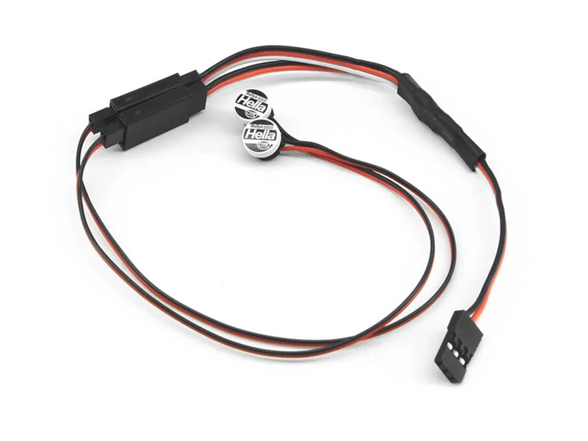 LED Set Round front lamps w / Covers TRX-4M Defender-2