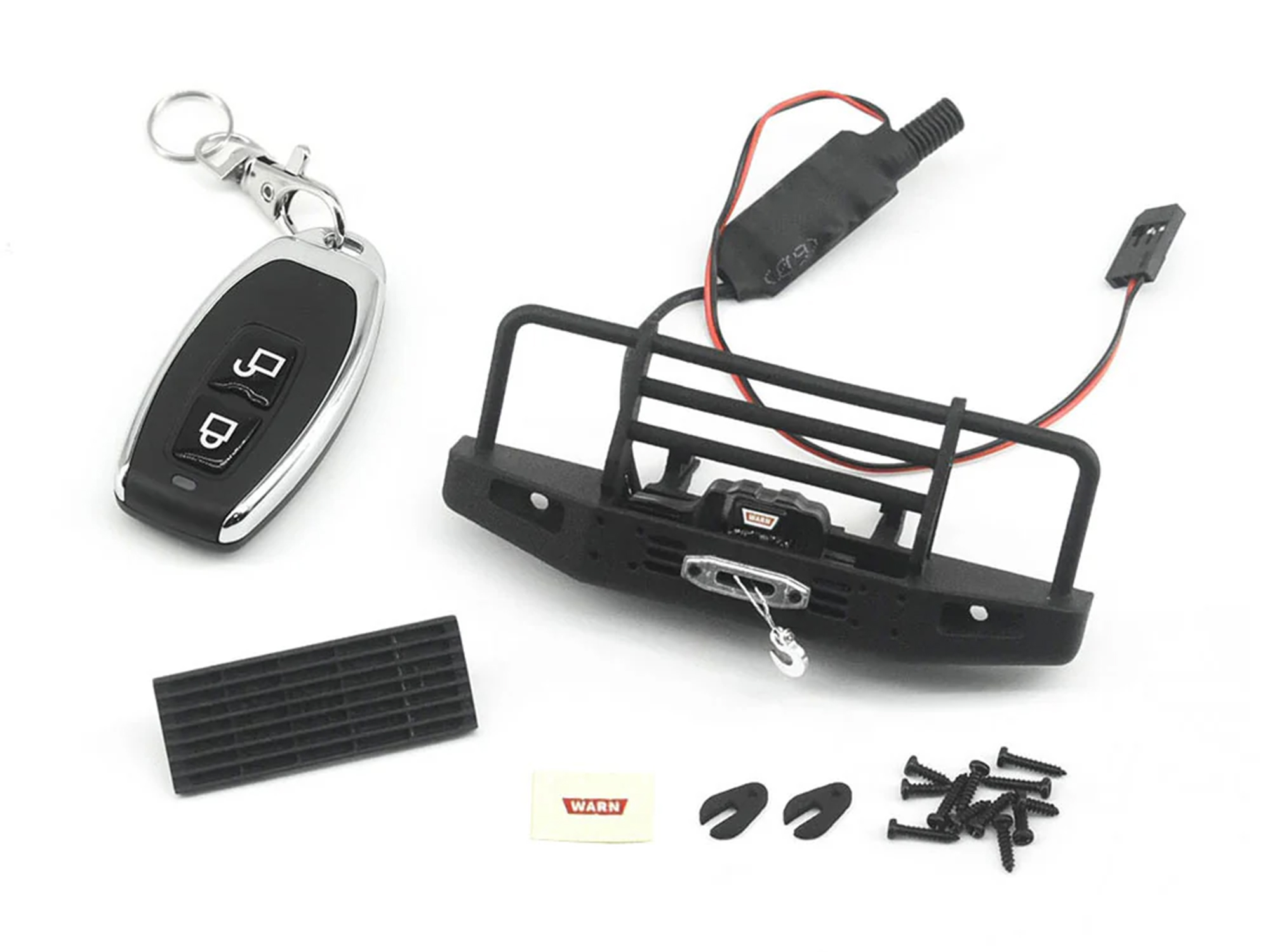 RC Overhaul Bumper w/Winch Remote TRX4M Land Rover-3