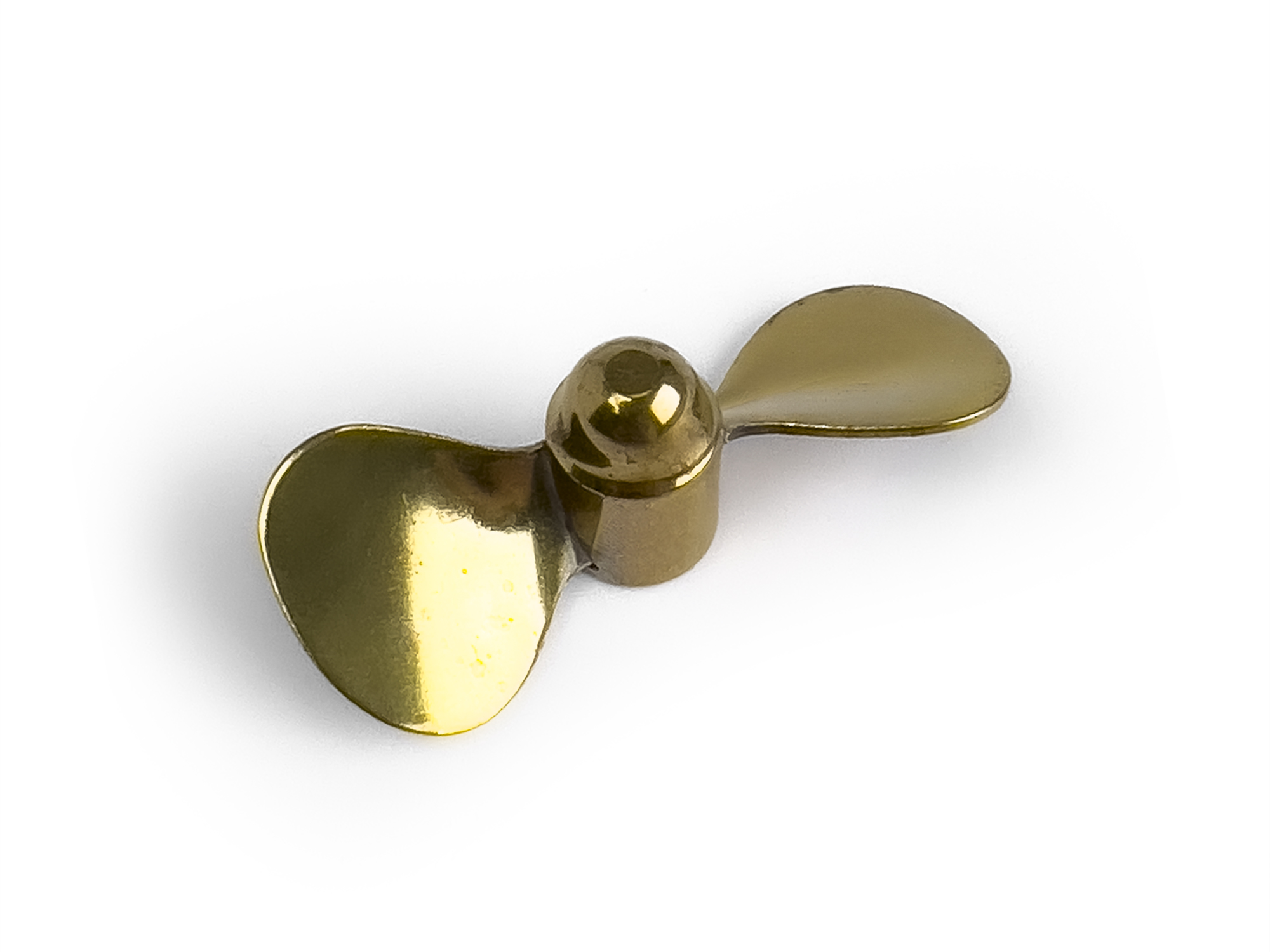 Brass Propeller (Classic), 2 Blade, 40mm, M4, LH