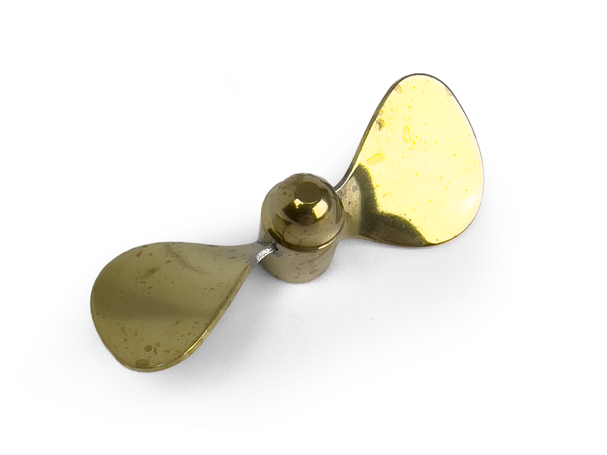 Brass Propeller (Classic), 2 Blade, 60mm, M4, RH