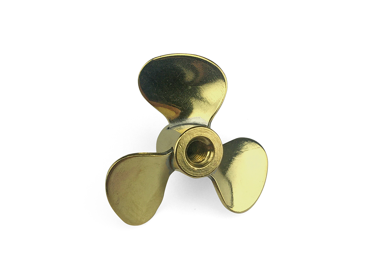 Brass Propeller (Classic), 3 Blade, 35mm, M4, LH-2