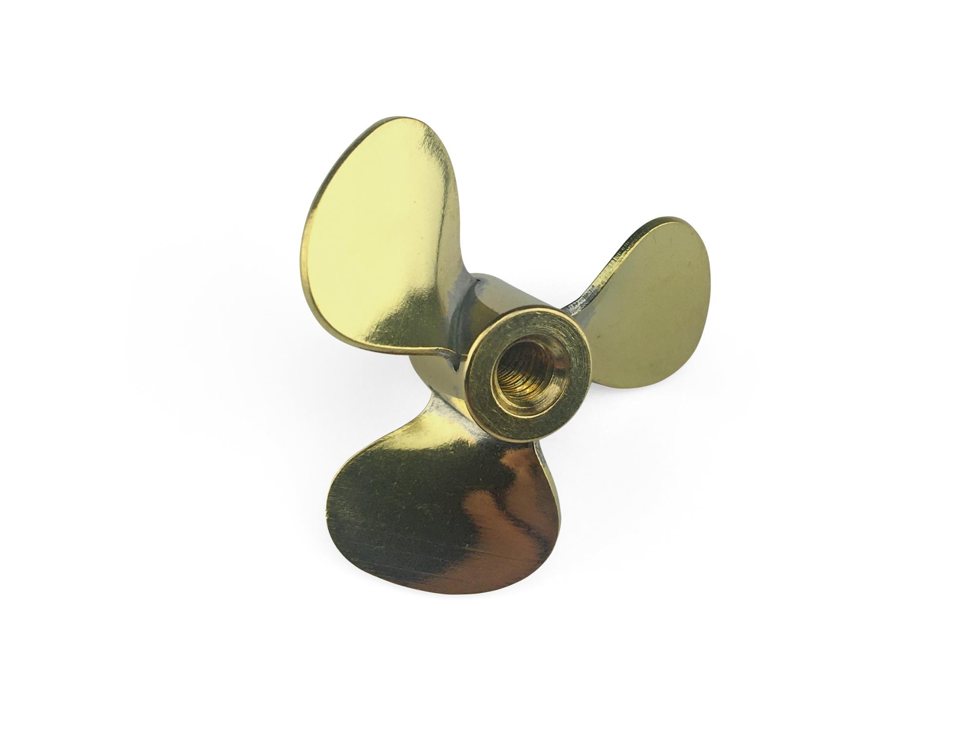 Brass Propeller (Classic), 3 Blade, 35mm, M4, RH-2