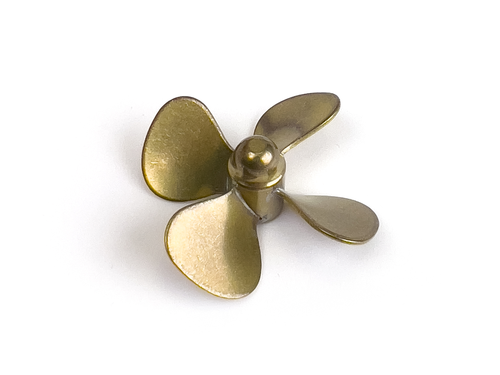 Brass Propeller (Classic), 4 Blade, 45mm, M4, LH