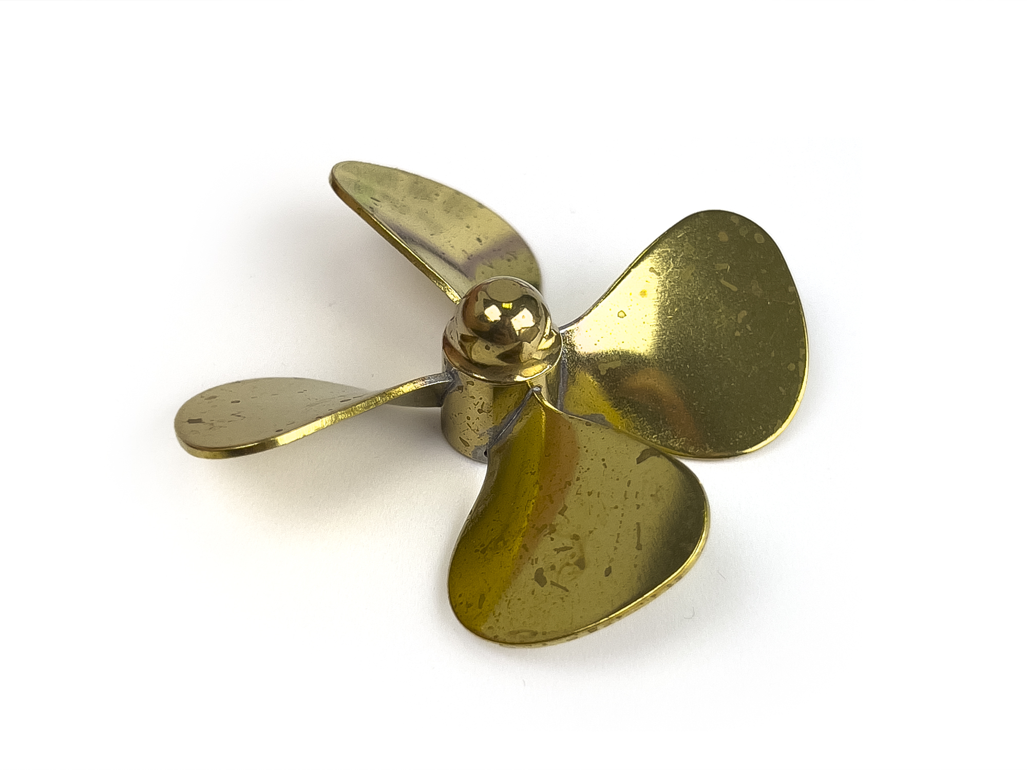 Brass Propeller (Classic), 4 Blade, 65mm, M4, RH