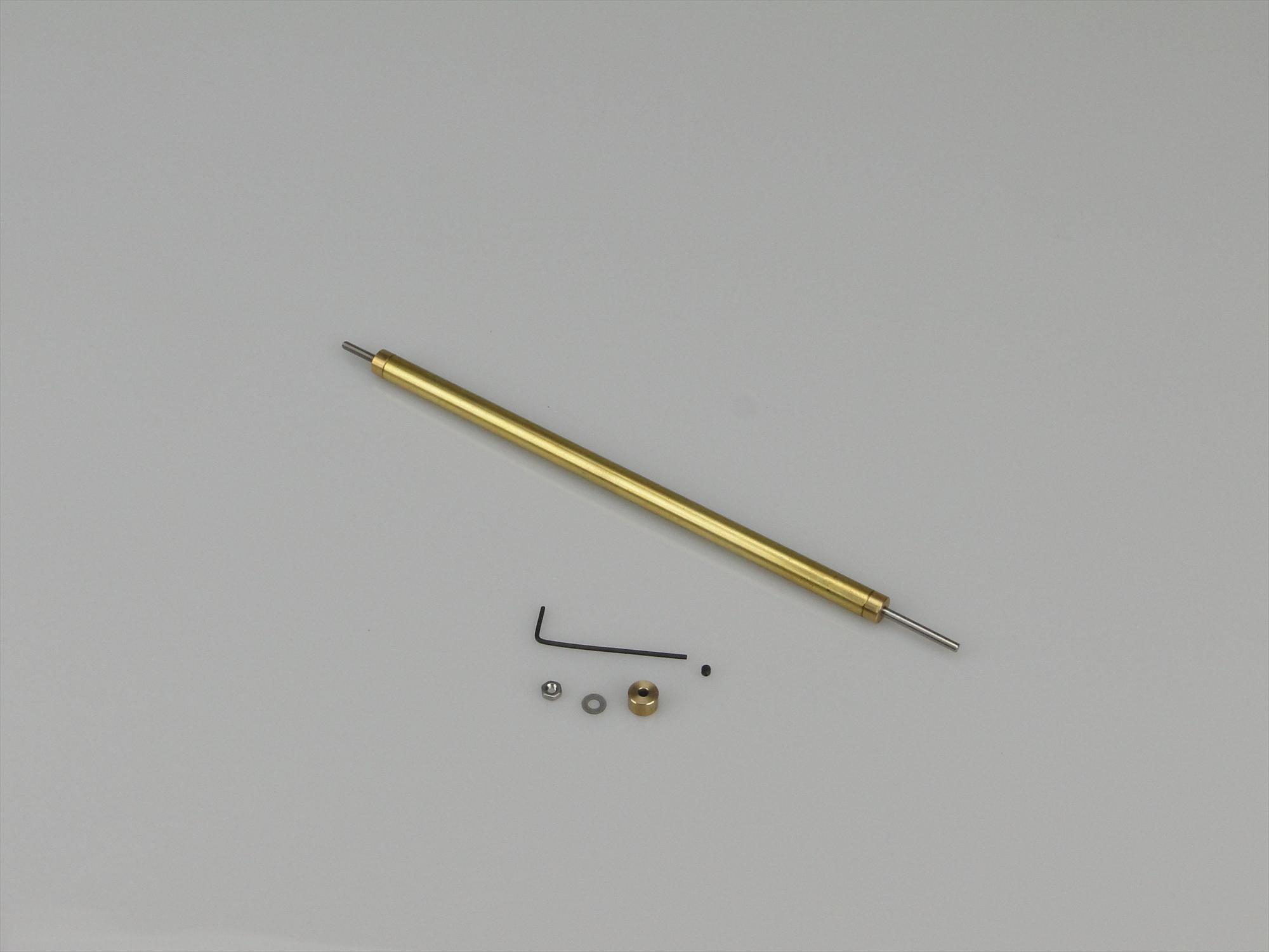 Fine Line Prop Shaft 5in M2/2mm Stainless 6mm dia Brass Tube