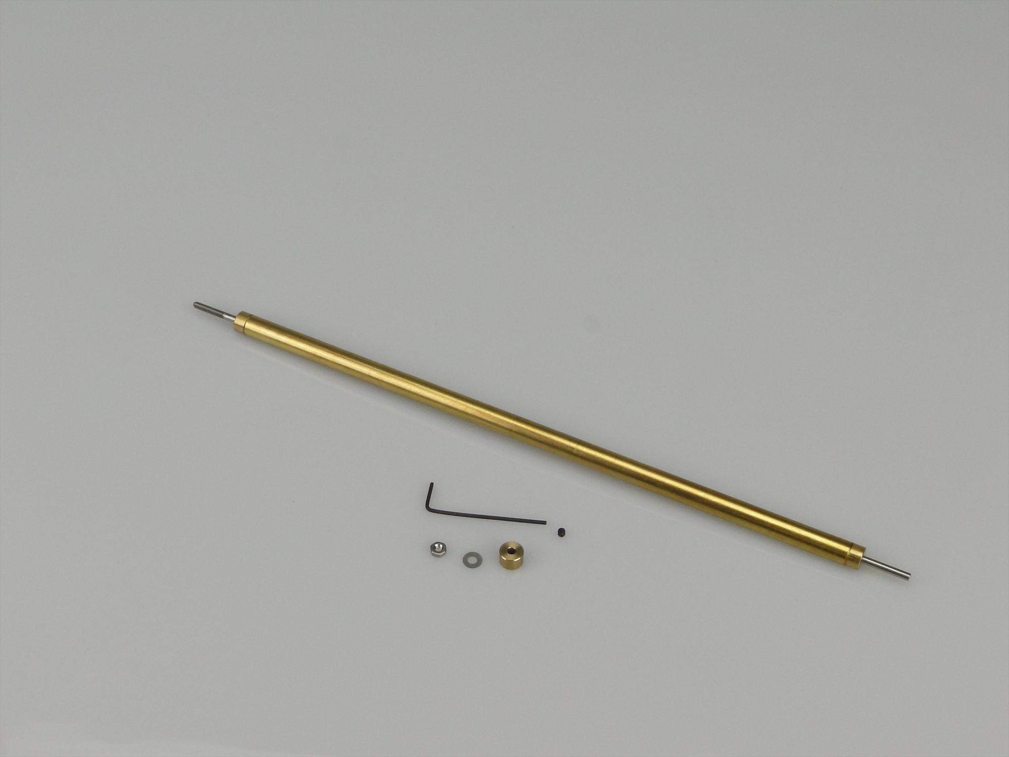 Fine Line Prop Shaft 7in M2/2mm Stainless 6mm dia Brass Tube