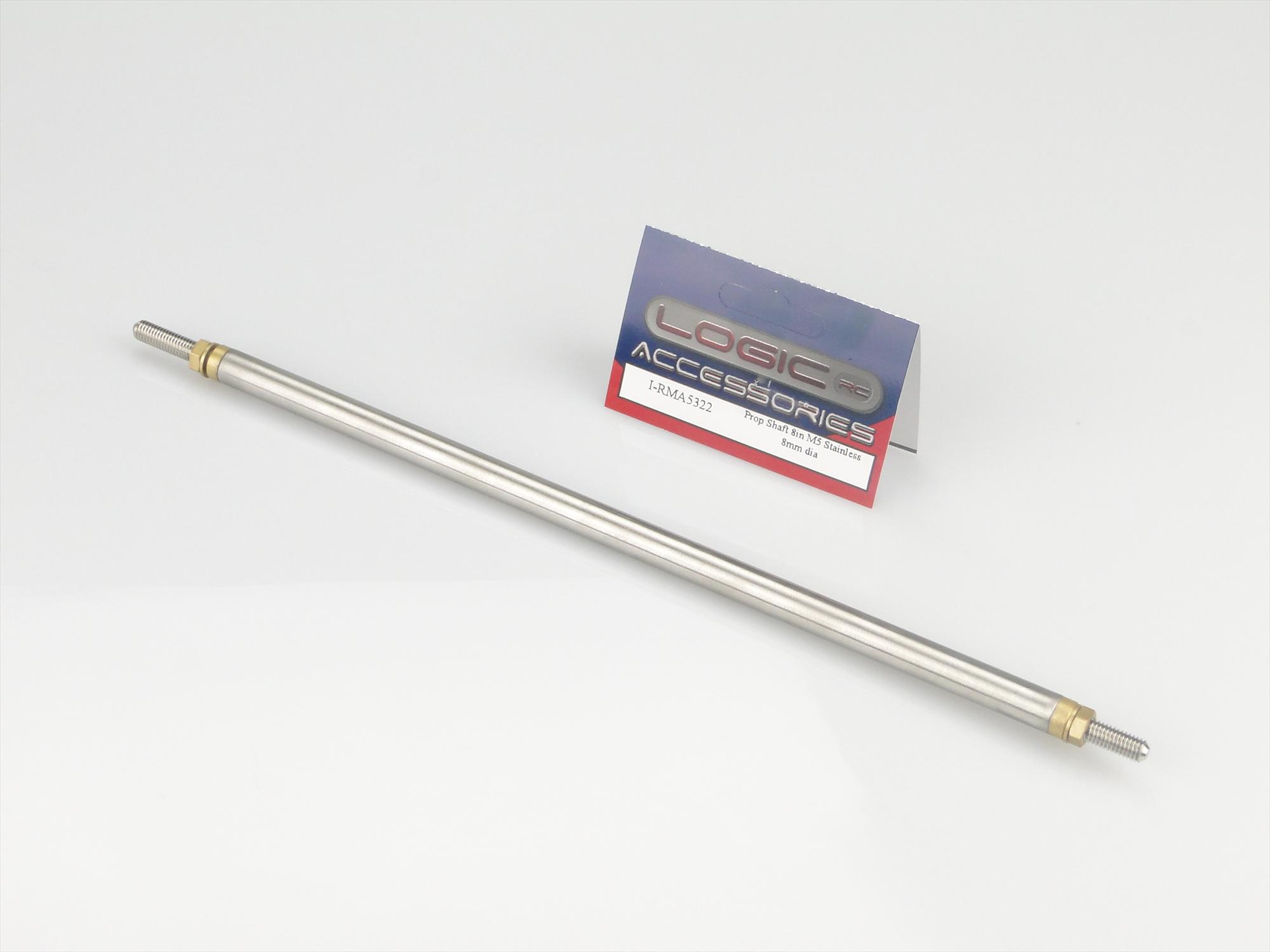 Prop Shaft 8in M5 Stainless 8mm dia-2