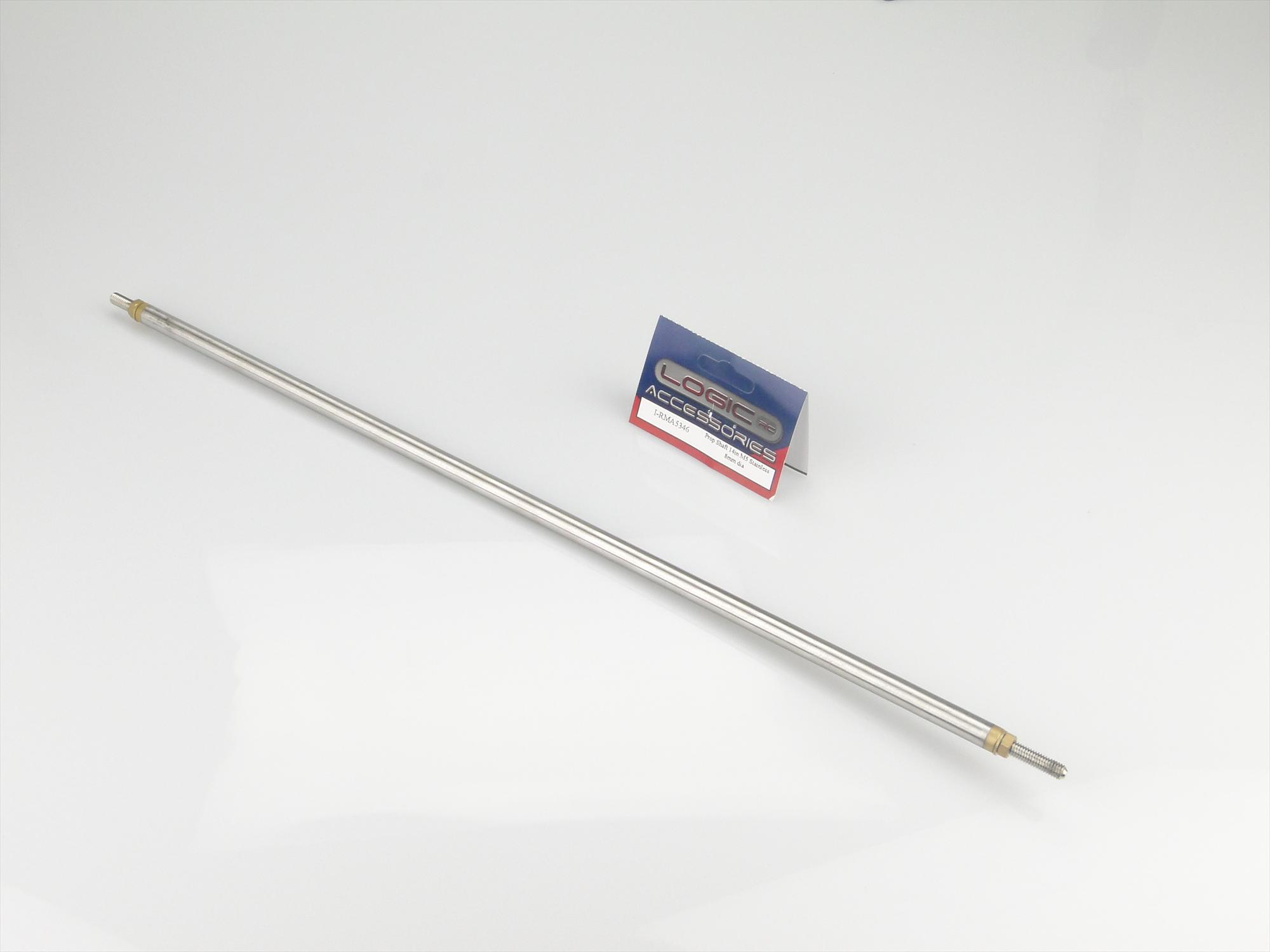 Prop Shaft 14in M5 Stainless 8mm dia-2