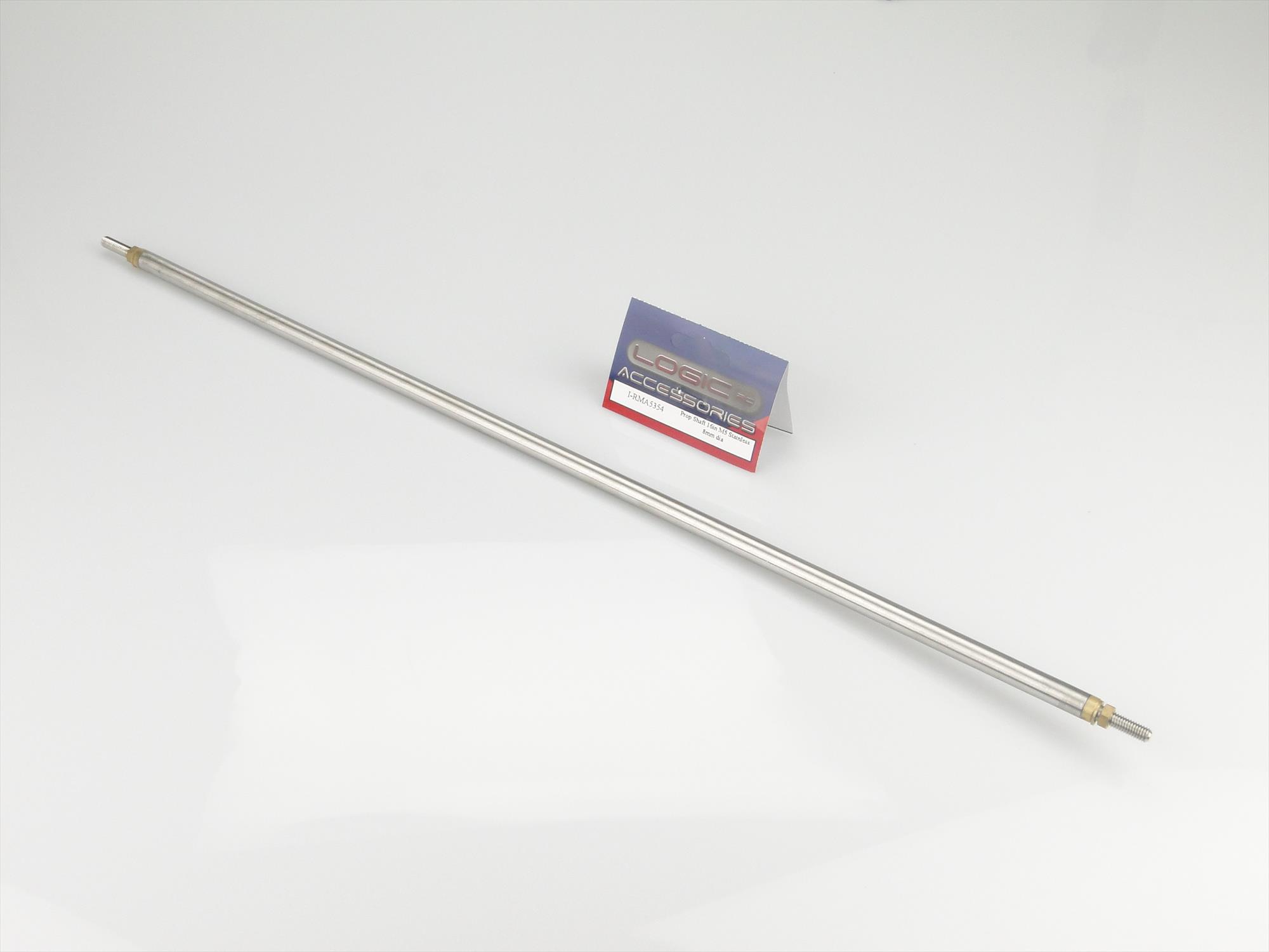 Prop Shaft 16in M5 Stainless 8mm dia-2