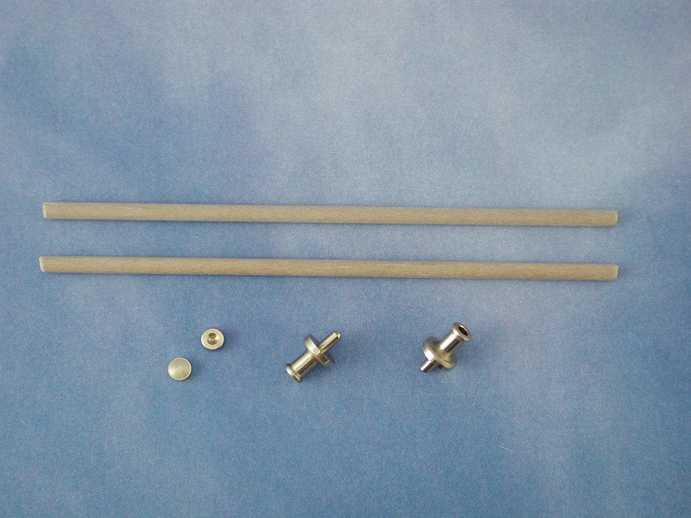 Profiled Flagstaff Complete (Brass & Wood)(Pk2)-2