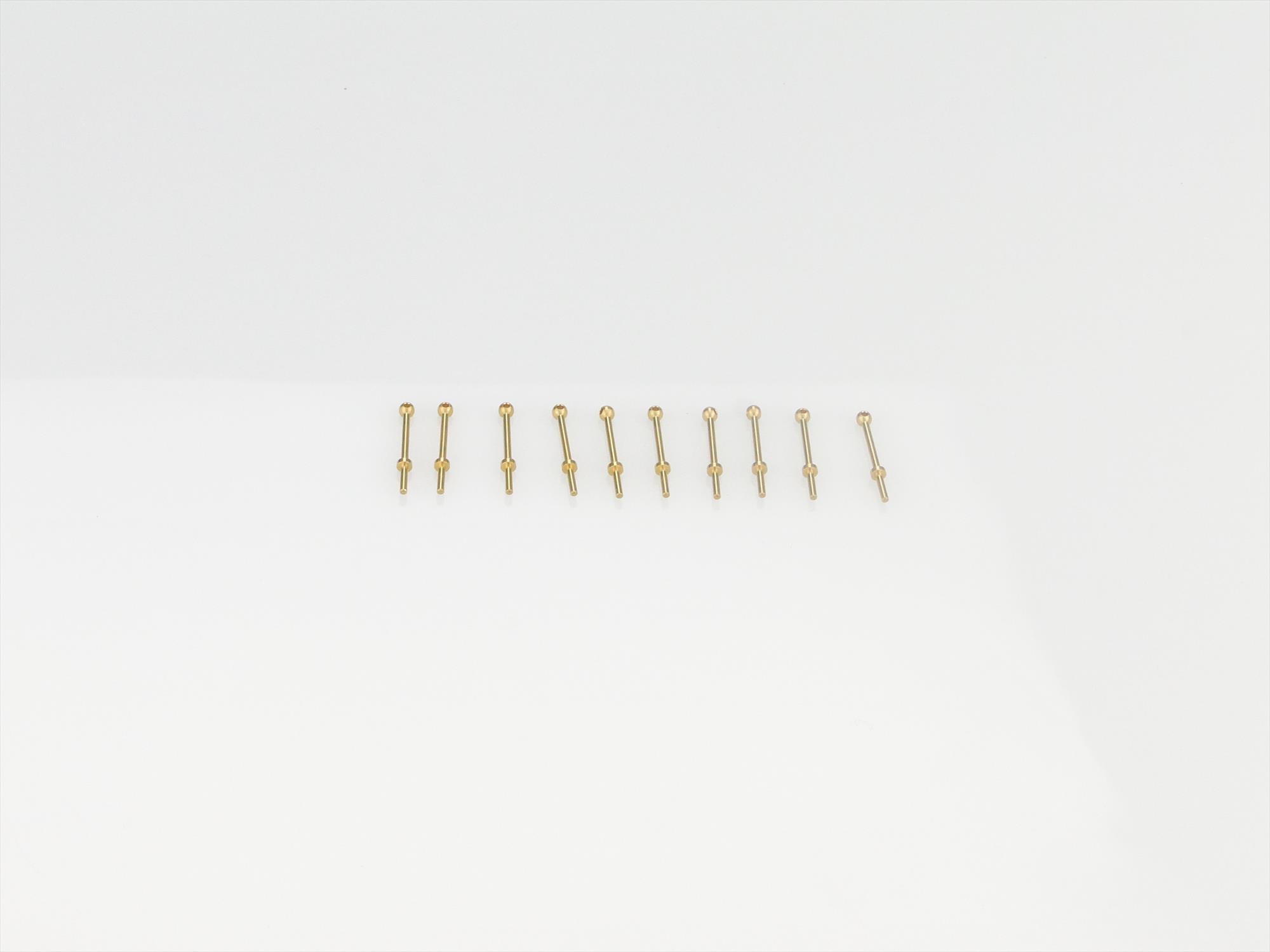 1 Hole Stanchion, Brass 10mm (Pk10)-2