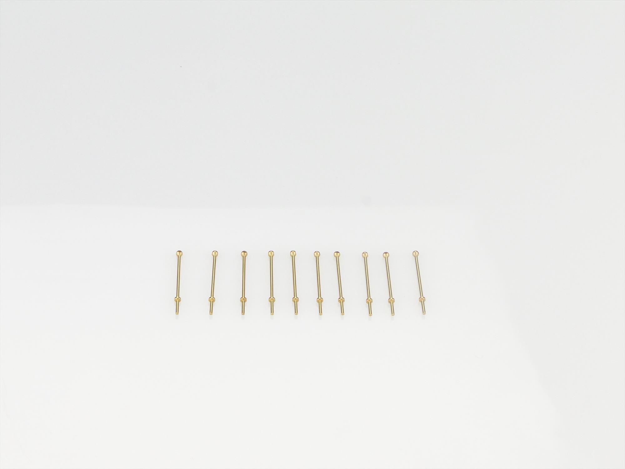 1 Hole Stanchion, Brass 15mm (Pk10)-2