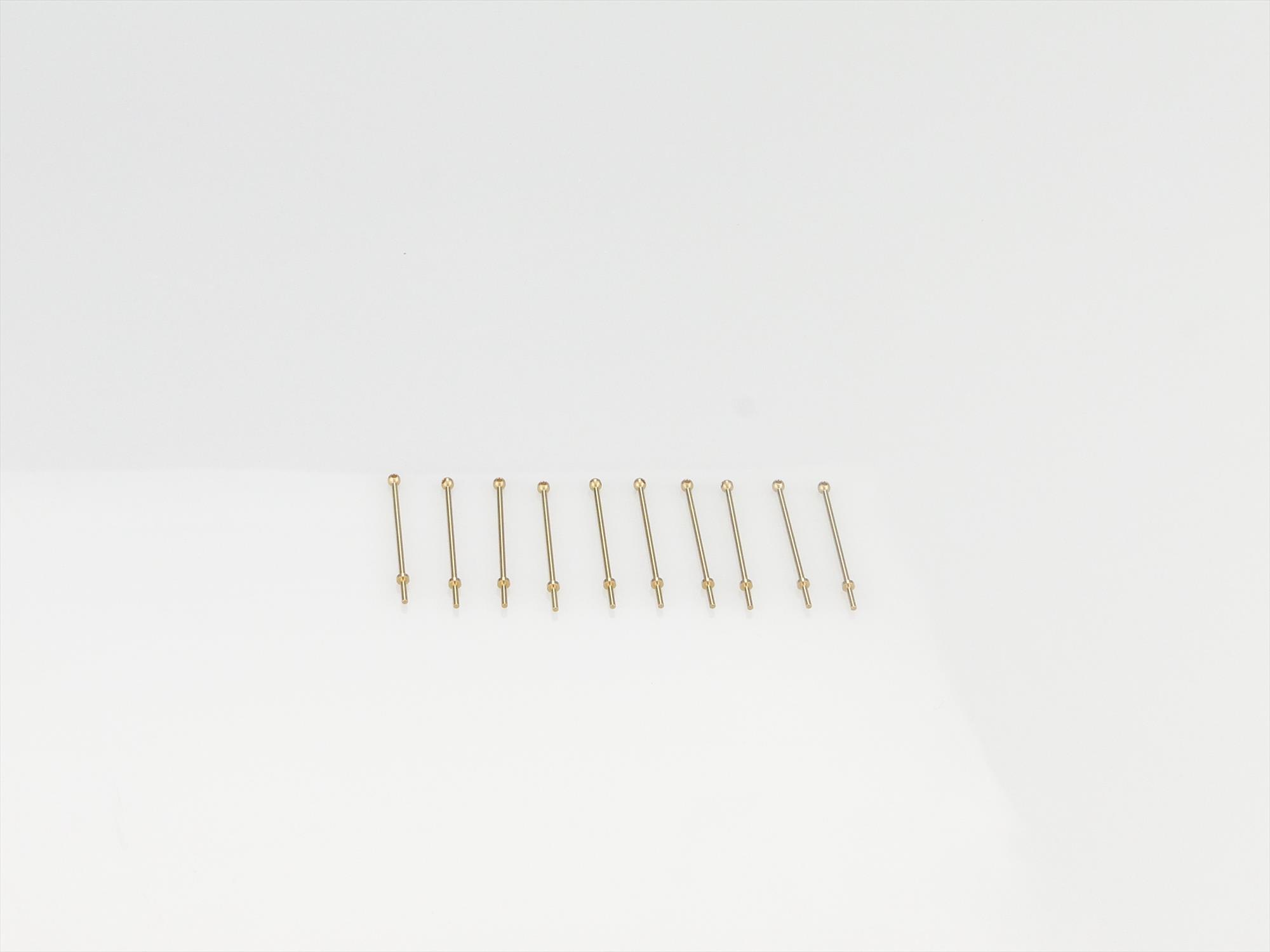 1 Hole Stanchion, Brass 20mm (Pk10)-2