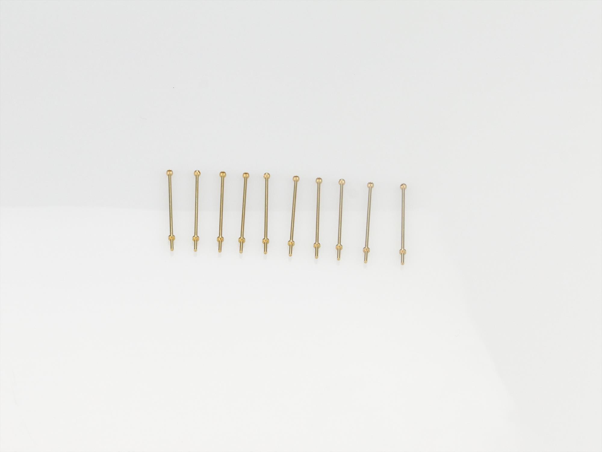 1 Hole Stanchion, Brass 25mm (Pk10)-2