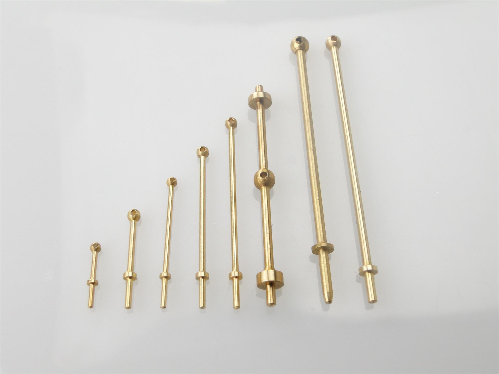 1 Hole Stanchion, Brass 35mm (Pk10)-5