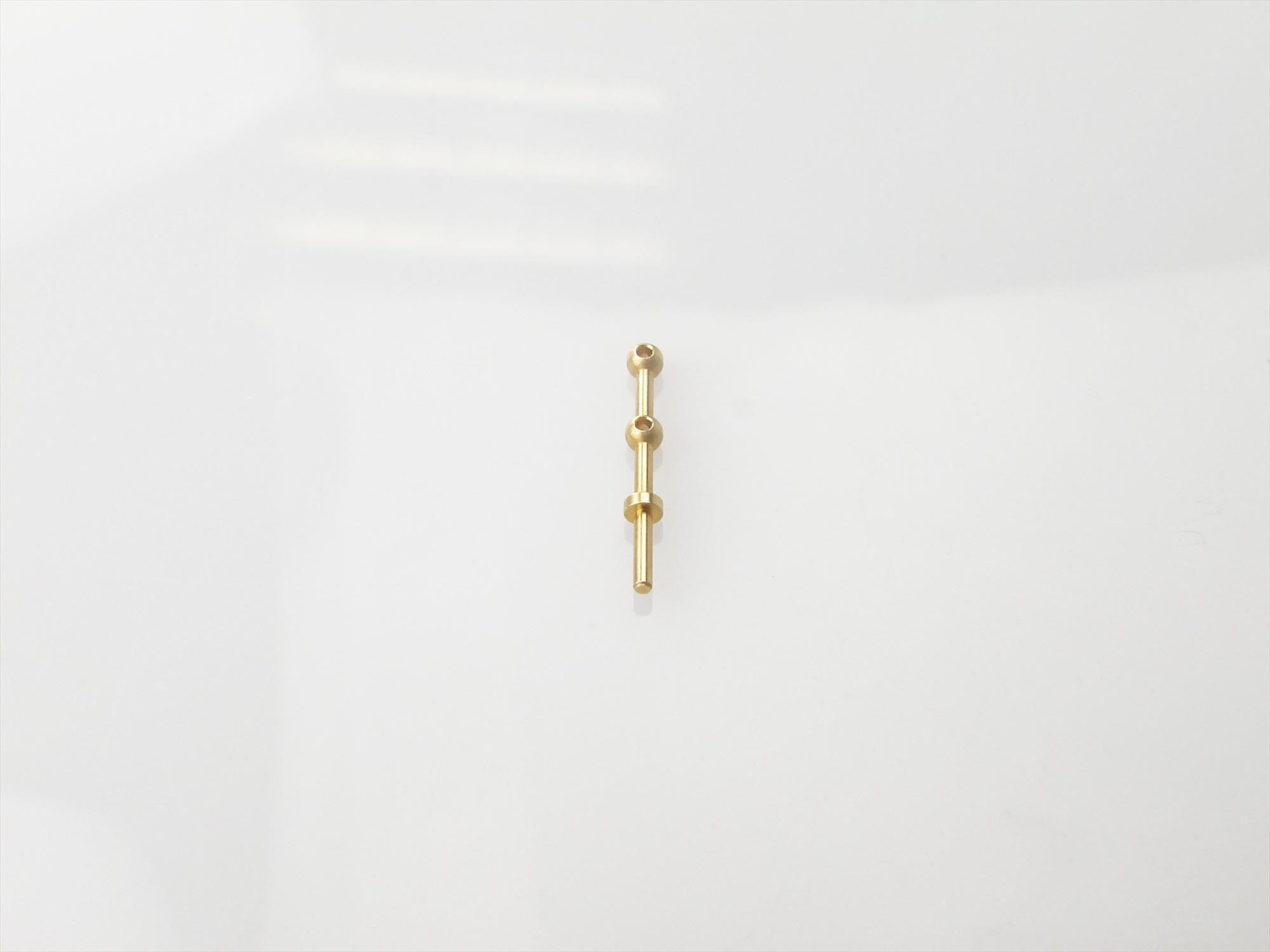 2 Hole Stanchion, Brass 10mm (Pk10)-3