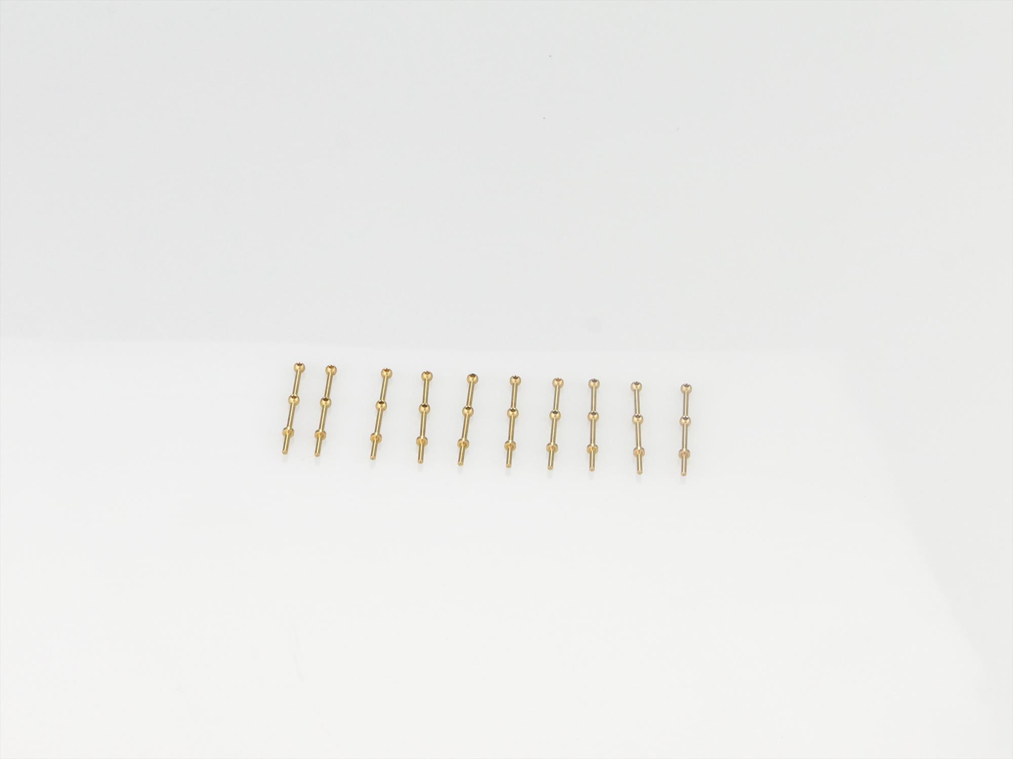 2 Hole Stanchion, Brass 15mm (Pk10)-2