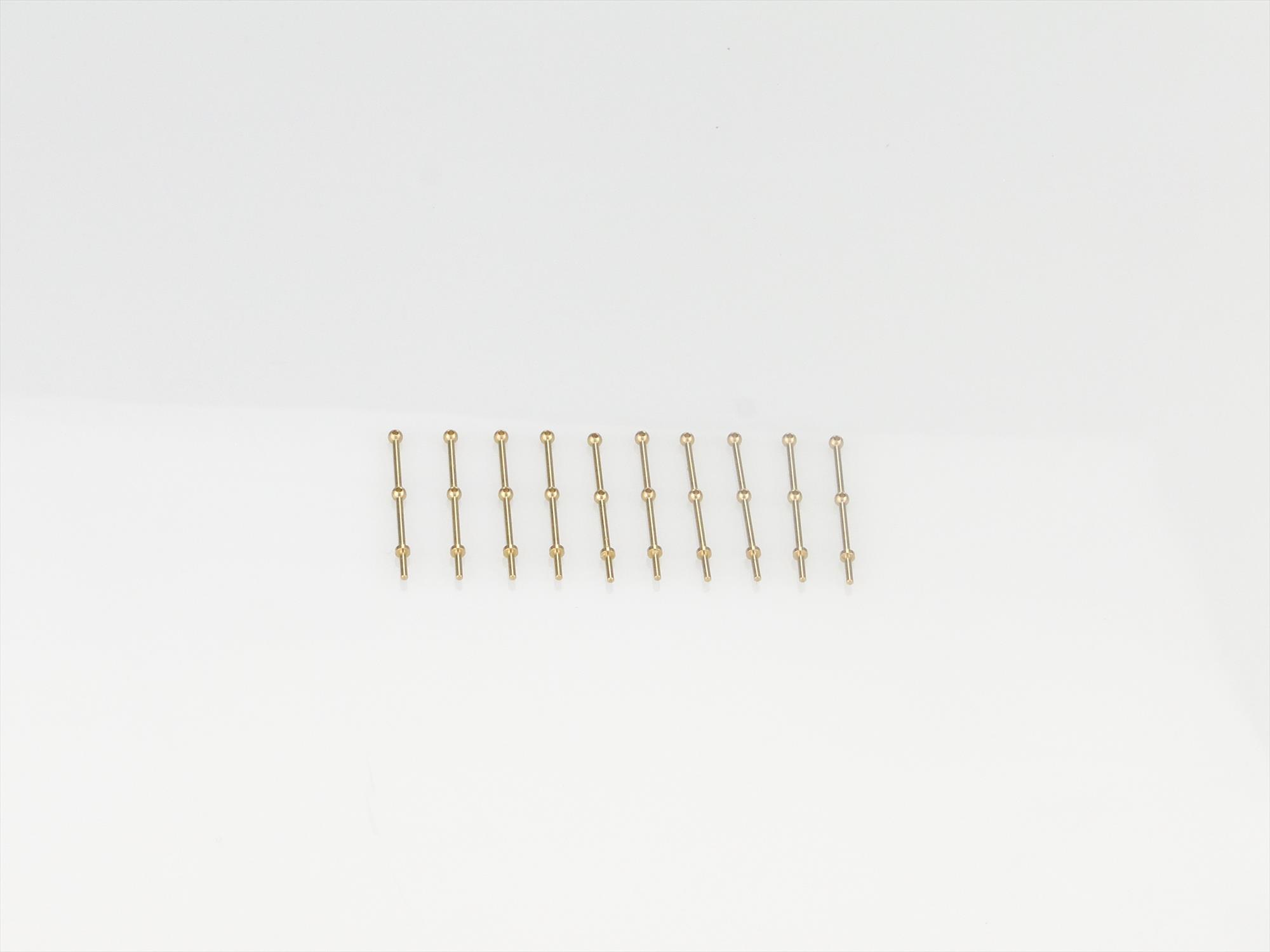 2 Hole Stanchion, Brass 20mm (Pk10)-2