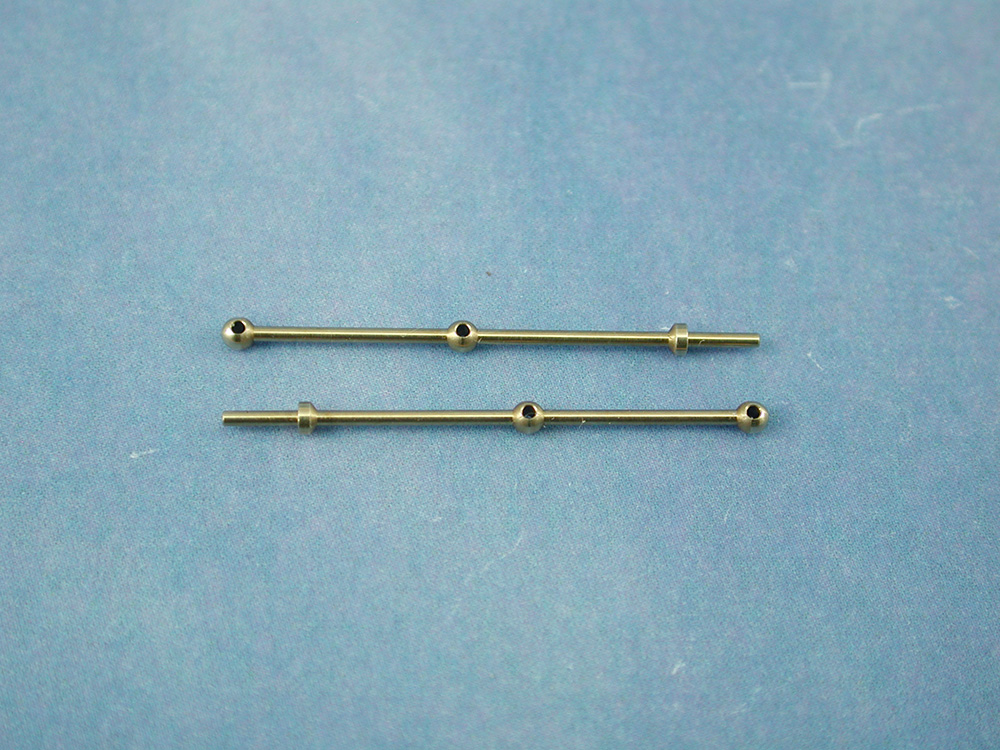 2 Hole Stanchion, Brass 25mm (Pk10)