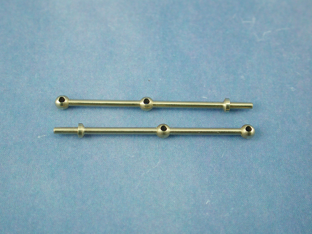 2 Hole Stanchion, Brass 30mm (Pk10)